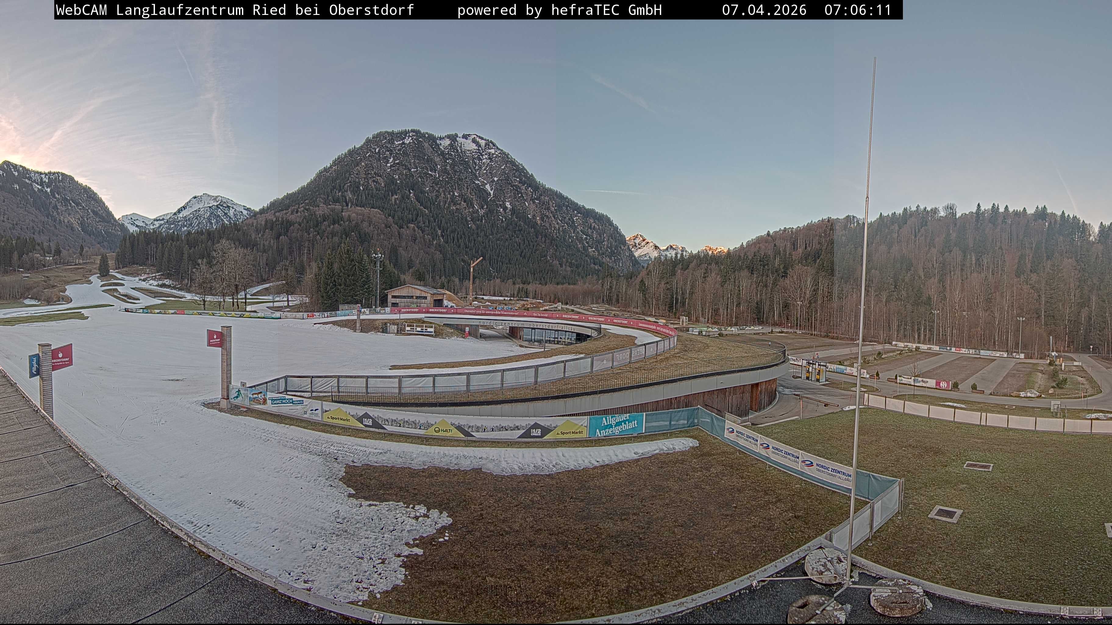 Archiv Foto Webcam Oberstdorf: Blick ins Langlaufstadion
