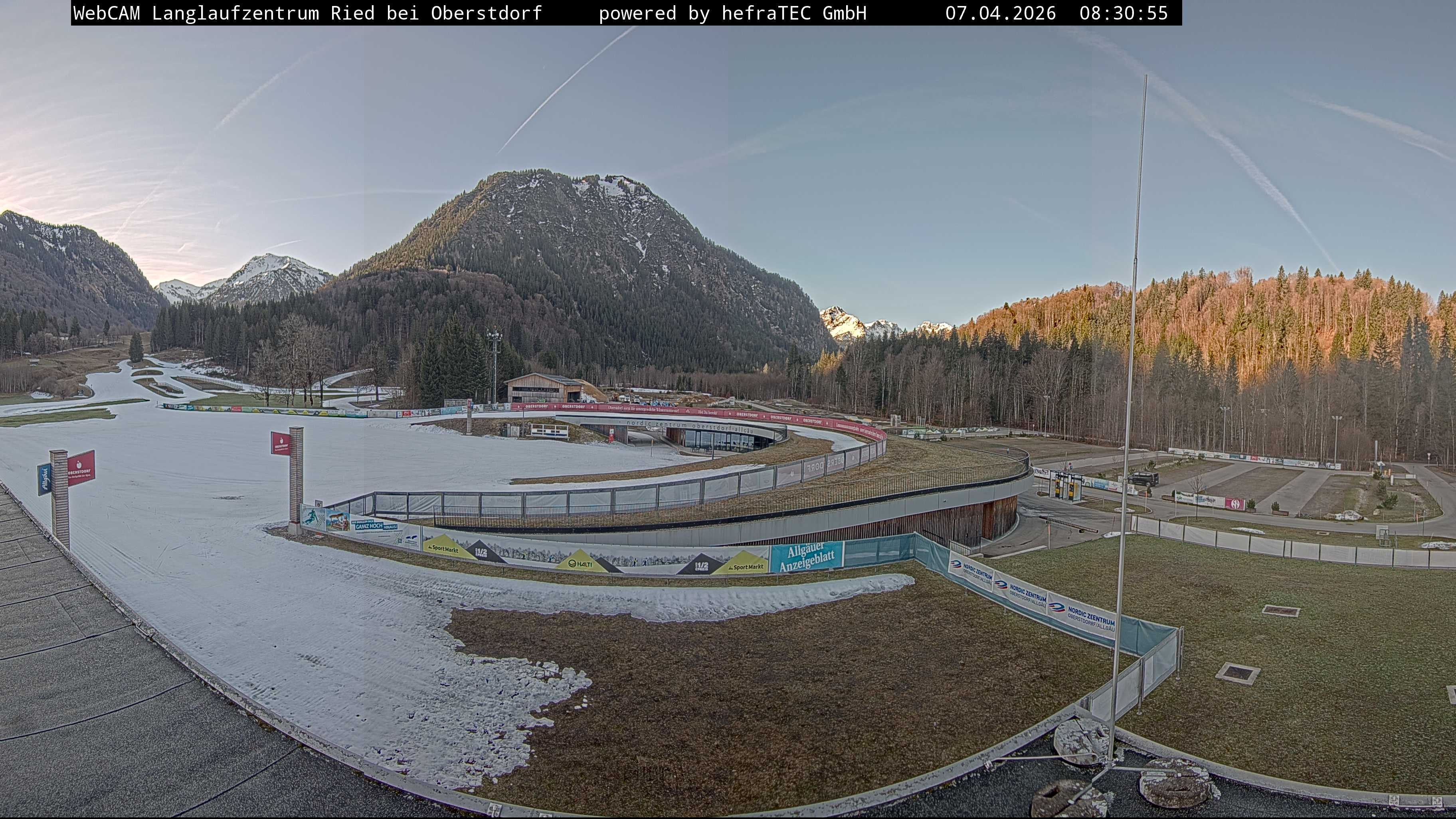 Archiv Foto Webcam Oberstdorf: Blick ins Langlaufstadion