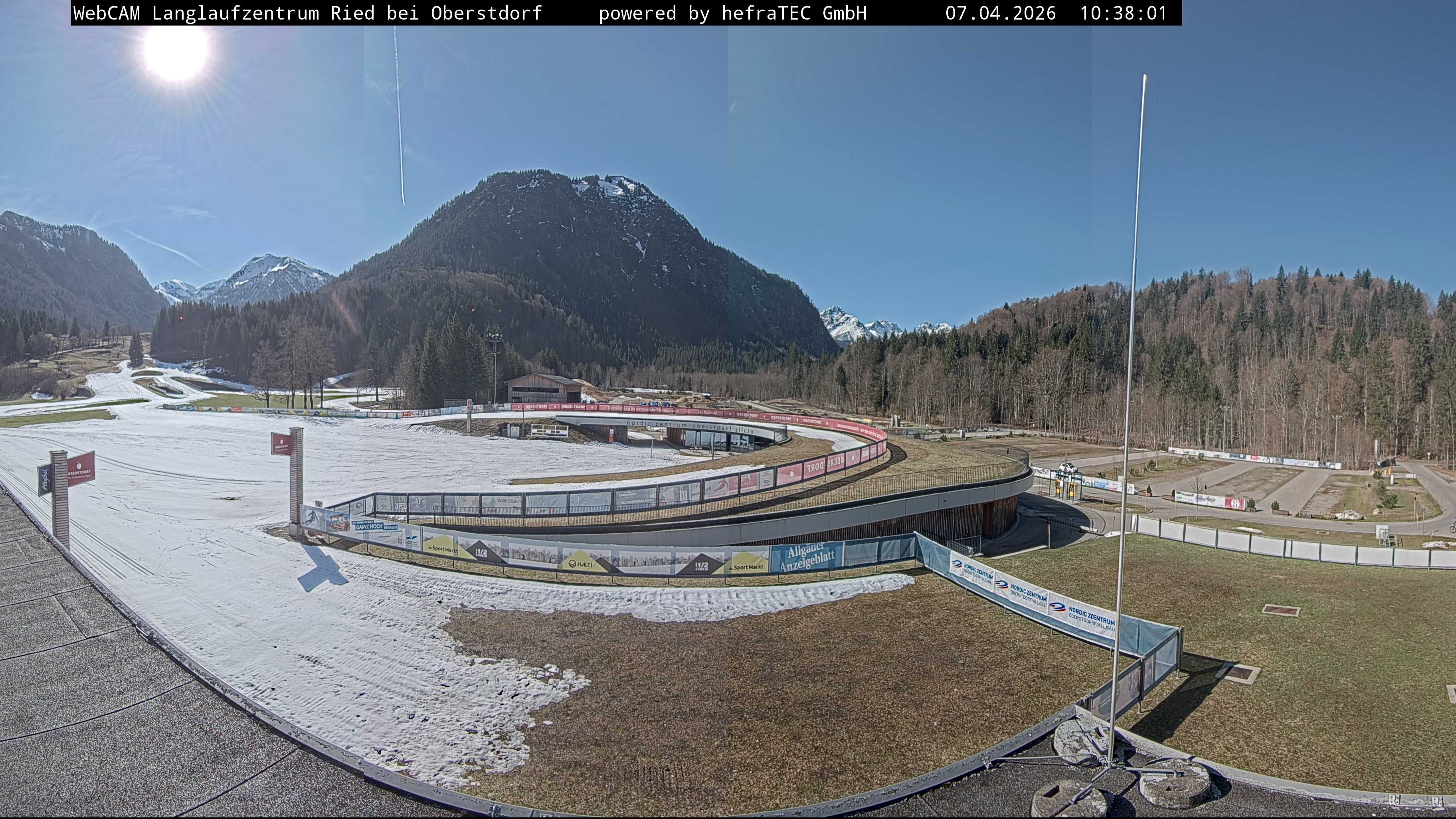 Archiv Foto Webcam Oberstdorf: Blick ins Langlaufstadion