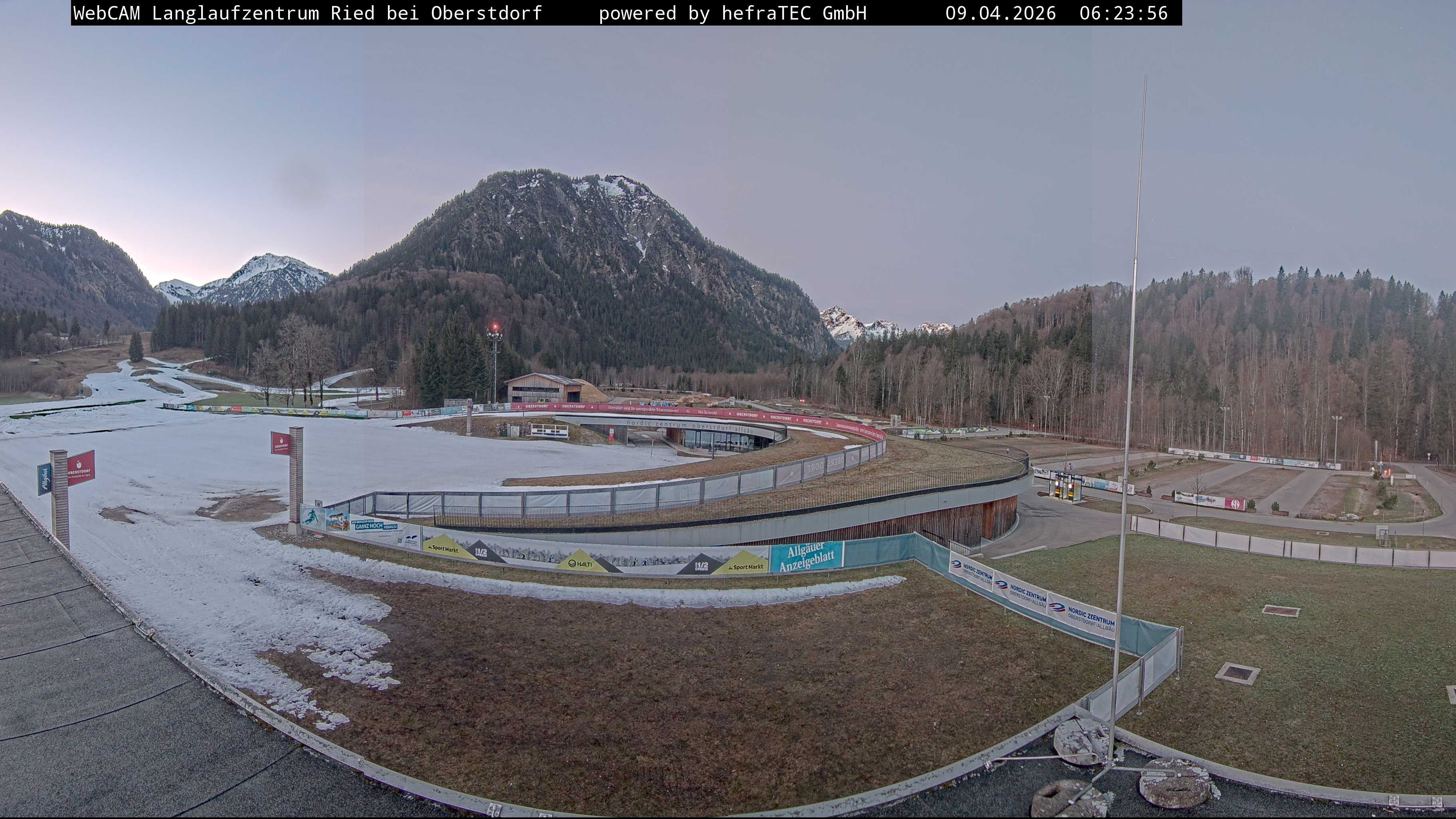 Archiv Foto Webcam Oberstdorf: Blick ins Langlaufstadion