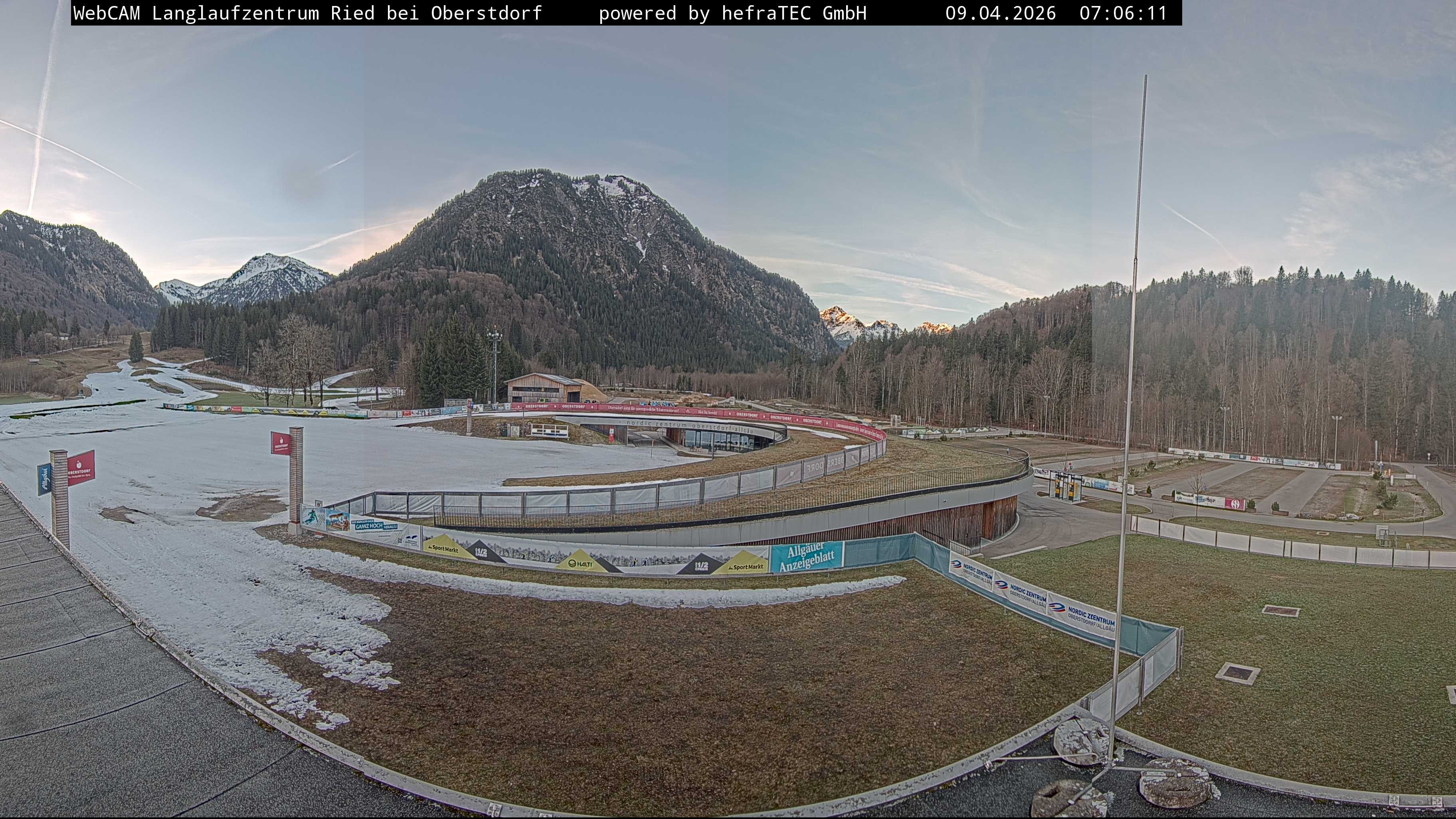 Archiv Foto Webcam Oberstdorf: Blick ins Langlaufstadion