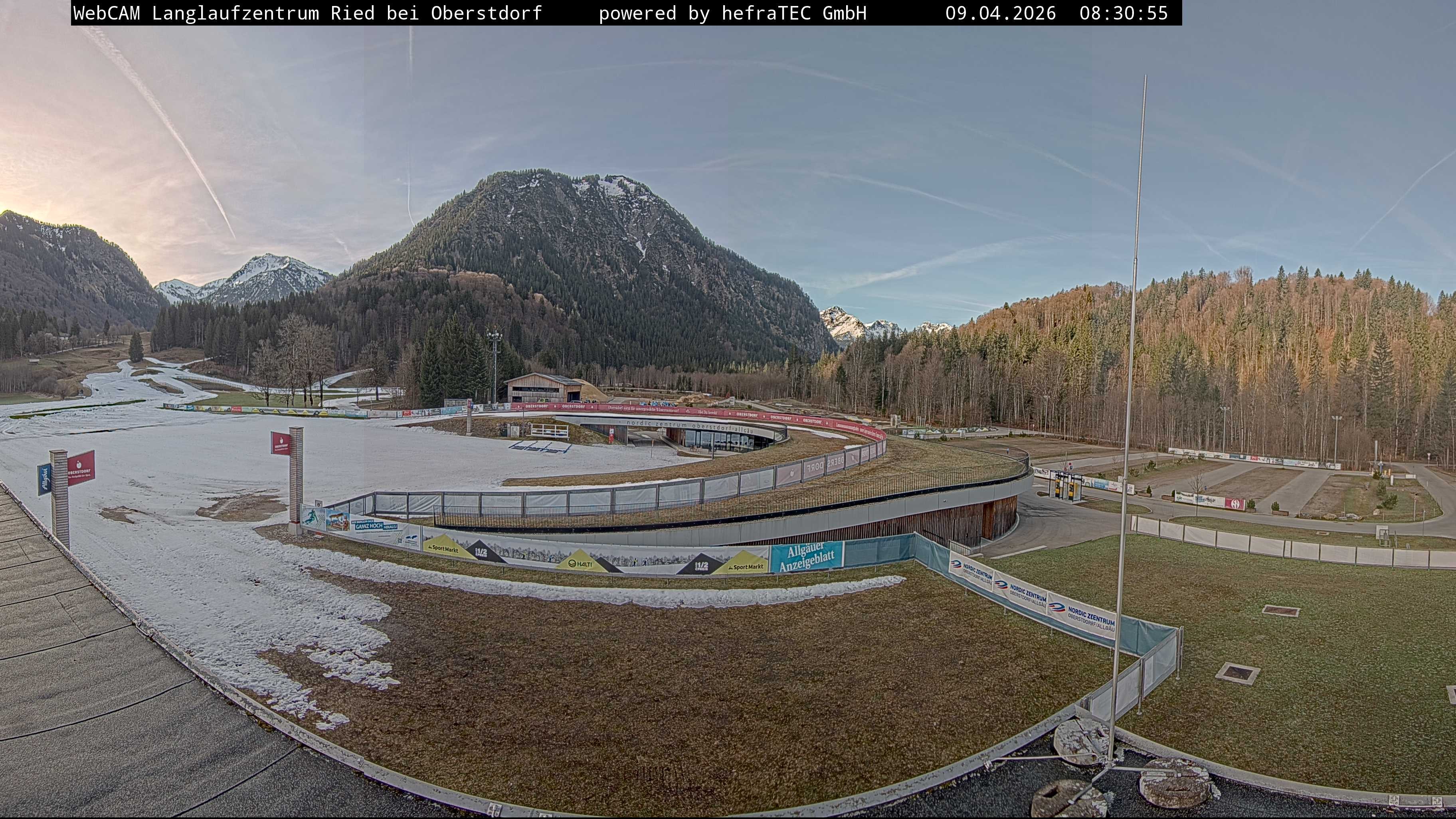 Archiv Foto Webcam Oberstdorf: Blick ins Langlaufstadion