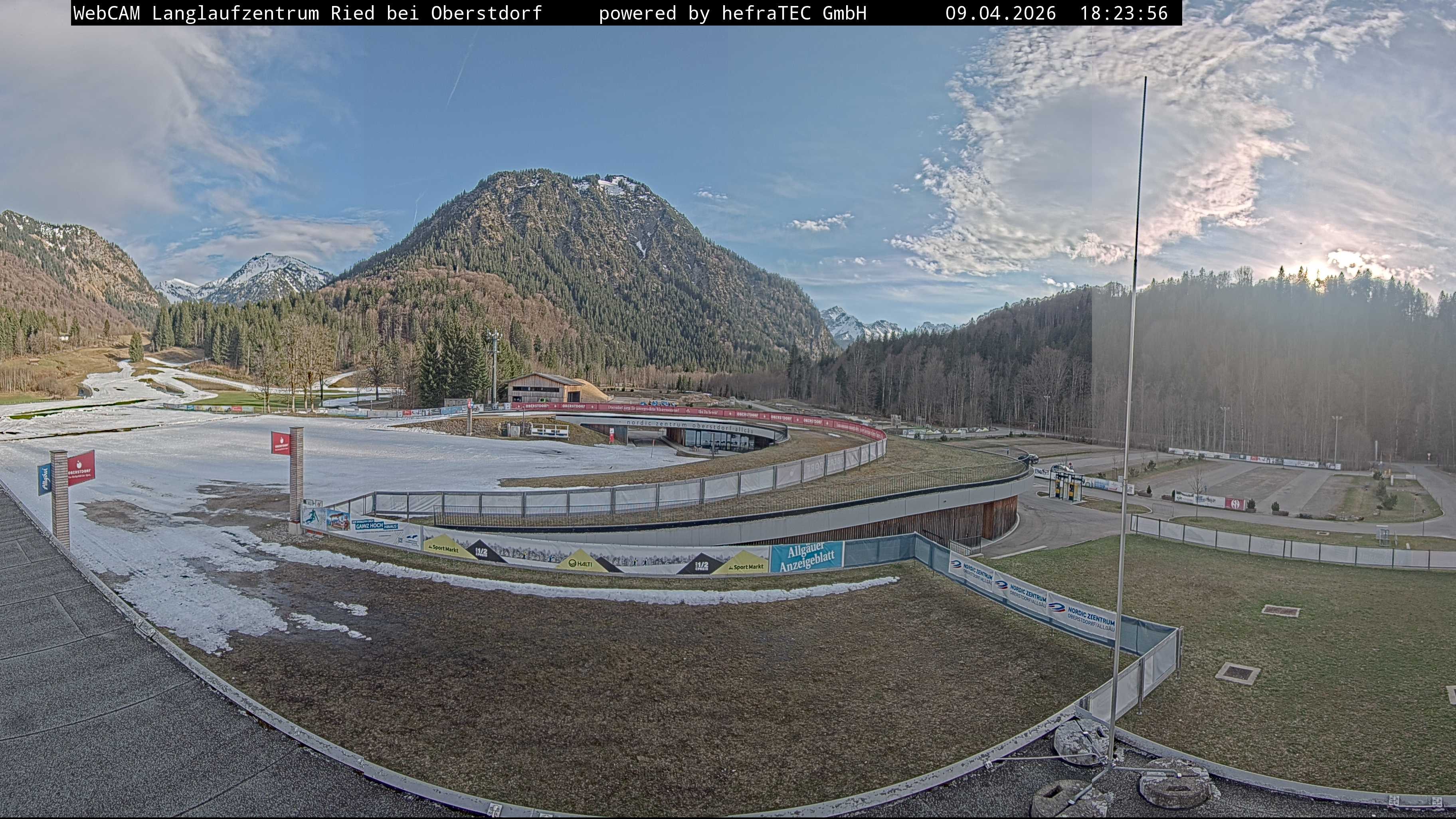 Archiv Foto Webcam Oberstdorf: Blick ins Langlaufstadion