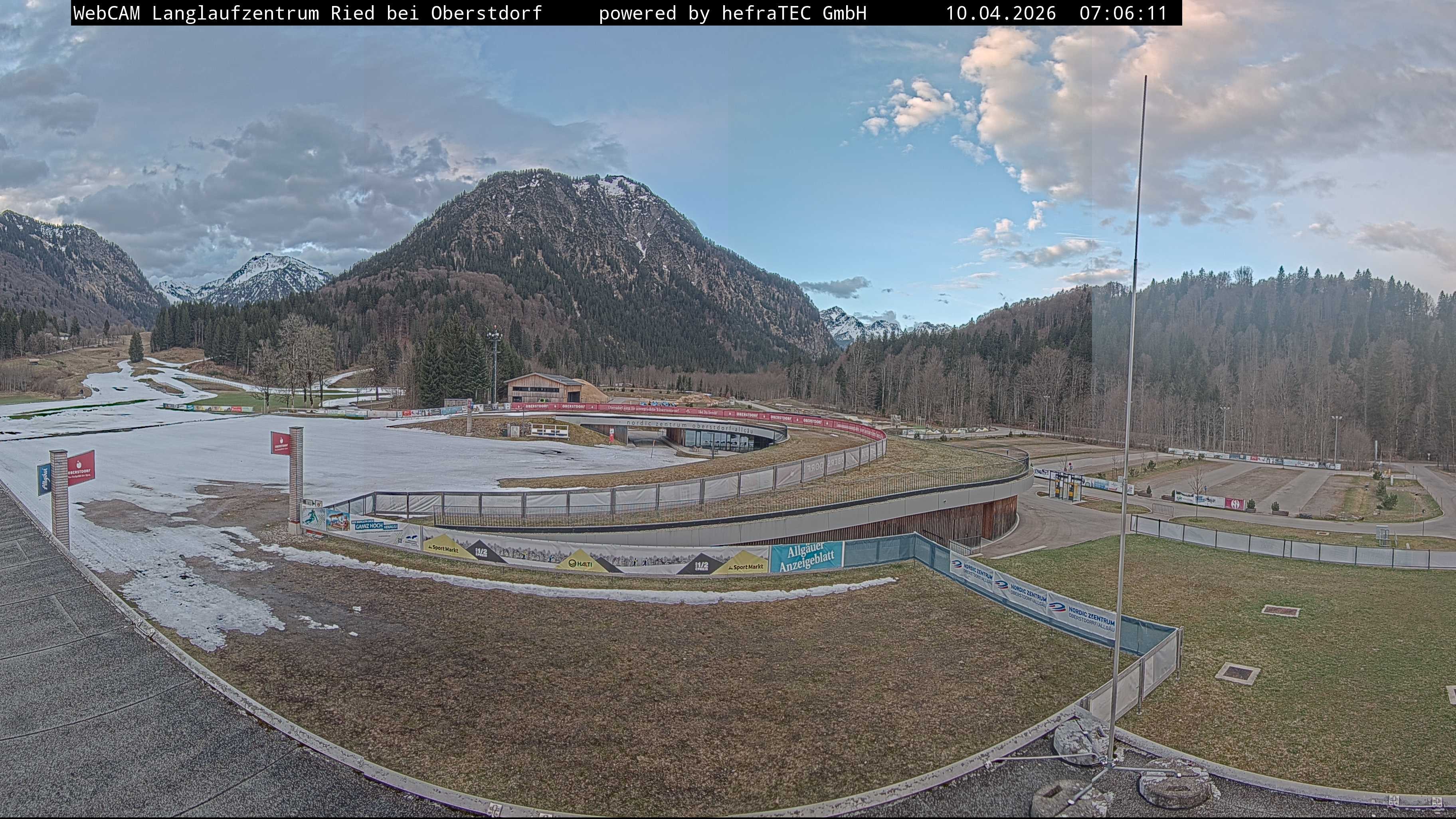 Archiv Foto Webcam Oberstdorf: Blick ins Langlaufstadion