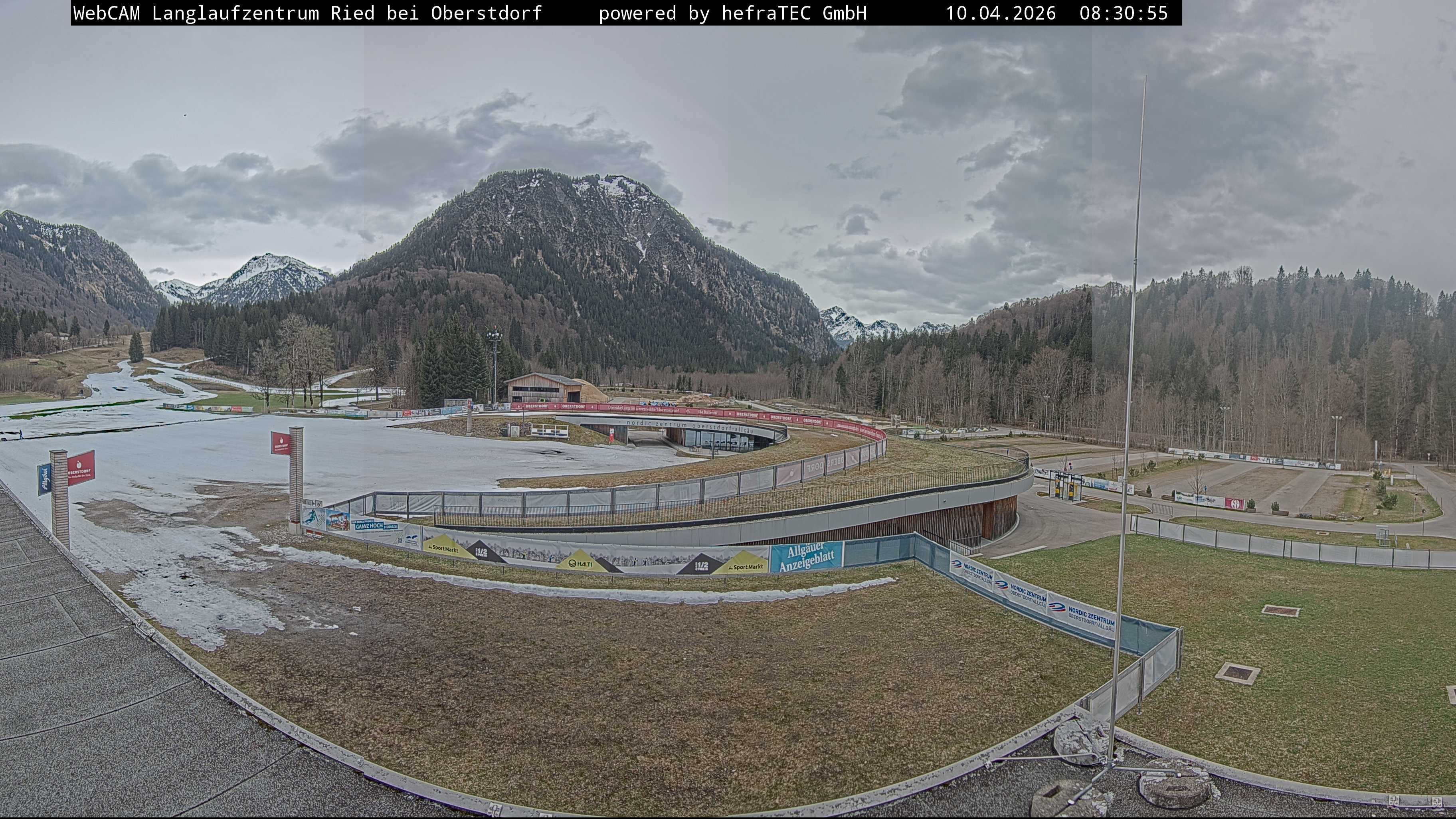 Archiv Foto Webcam Oberstdorf: Blick ins Langlaufstadion
