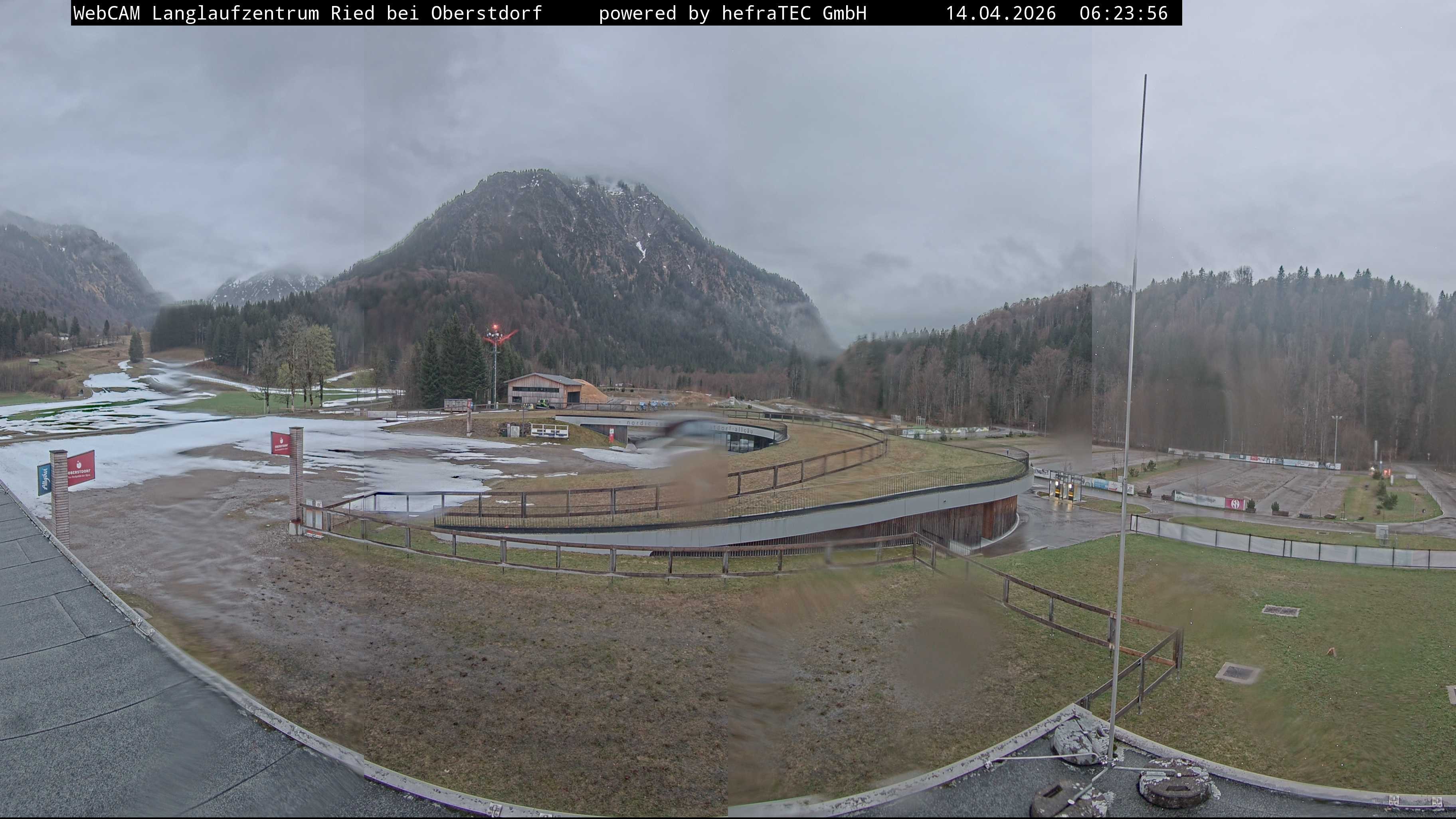 Archiv Foto Webcam Oberstdorf: Blick ins Langlaufstadion
