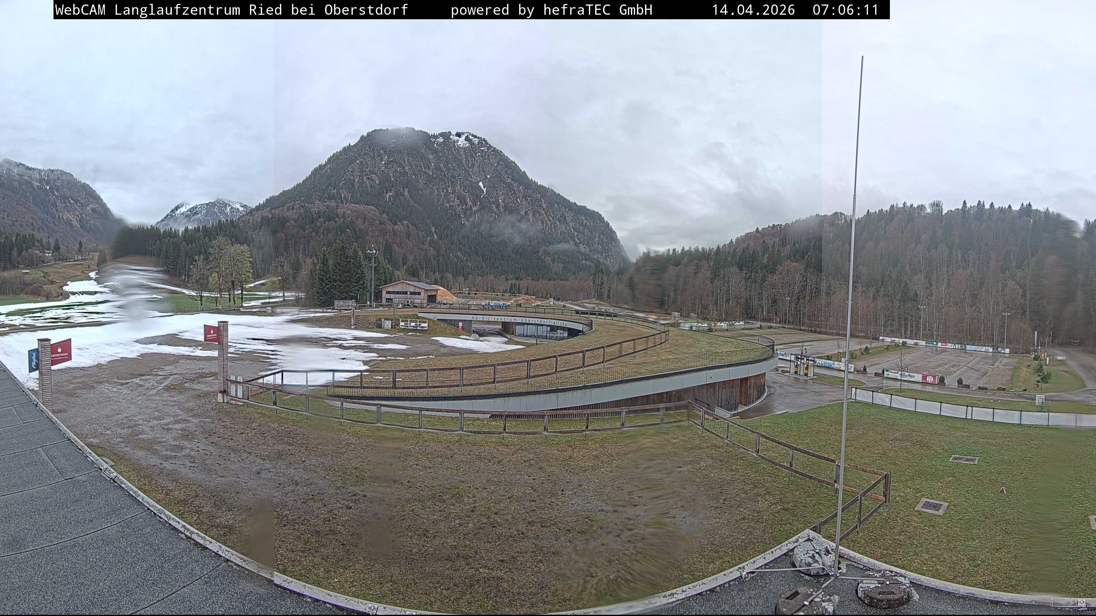 Archiv Foto Webcam Oberstdorf: Blick ins Langlaufstadion