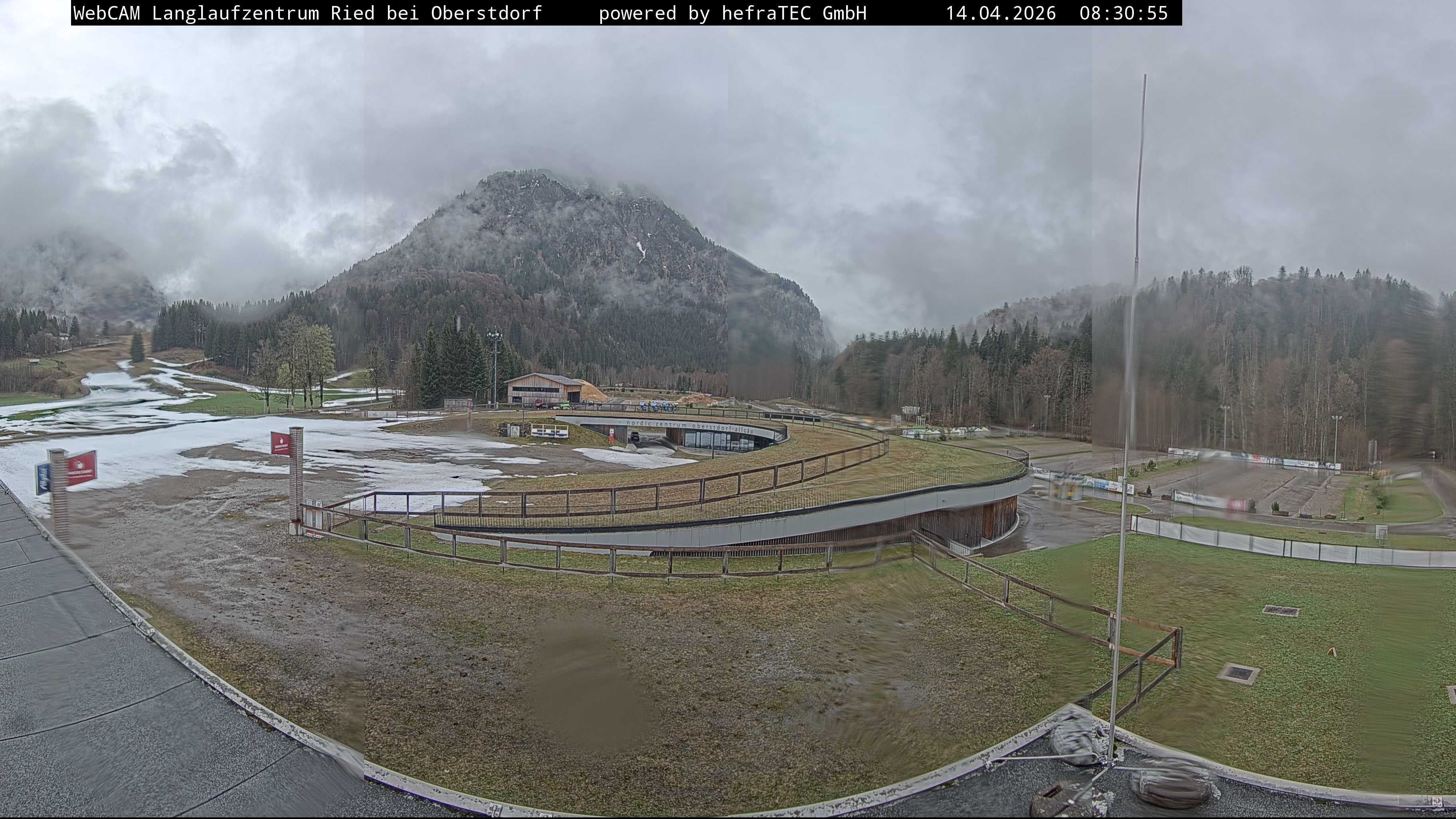Archiv Foto Webcam Oberstdorf: Blick ins Langlaufstadion