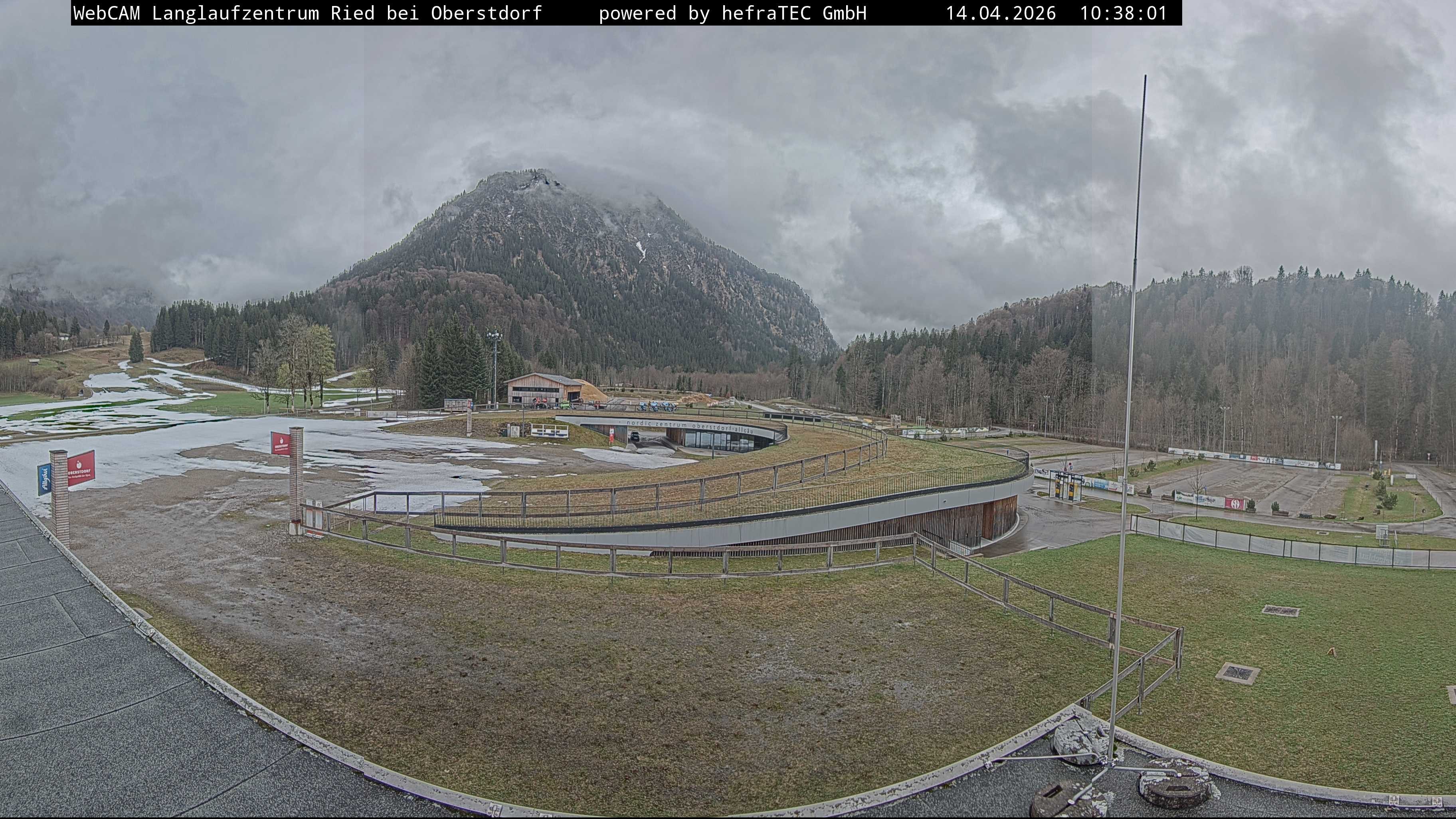 Archiv Foto Webcam Oberstdorf: Blick ins Langlaufstadion