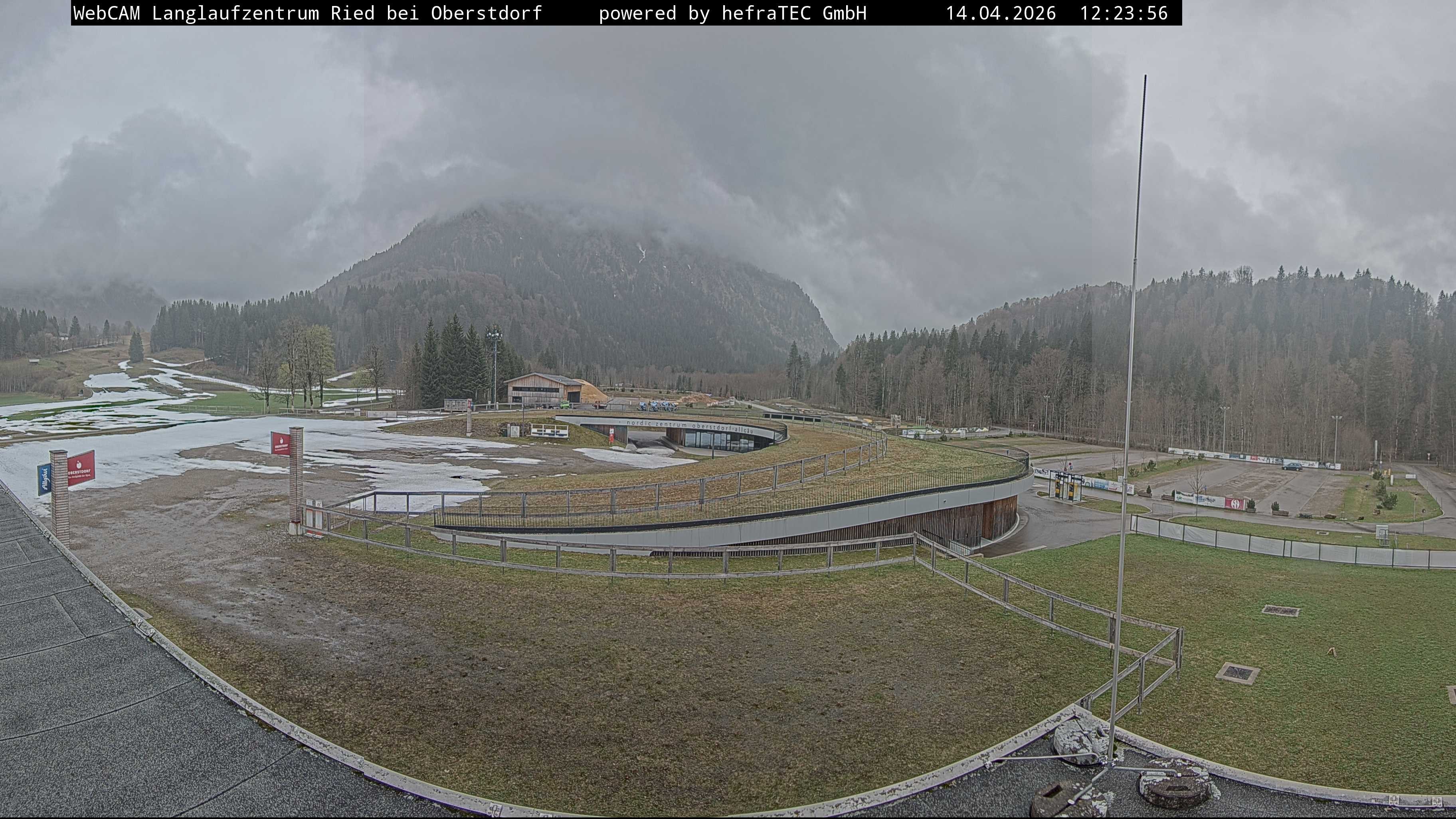 Archiv Foto Webcam Oberstdorf: Blick ins Langlaufstadion