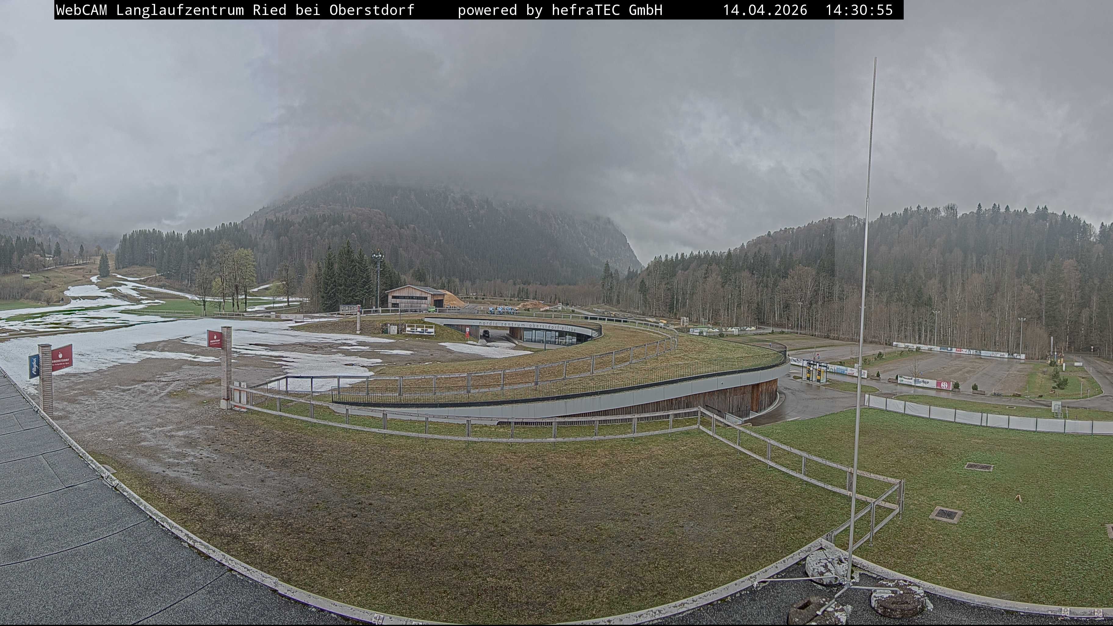 Archiv Foto Webcam Oberstdorf: Blick ins Langlaufstadion