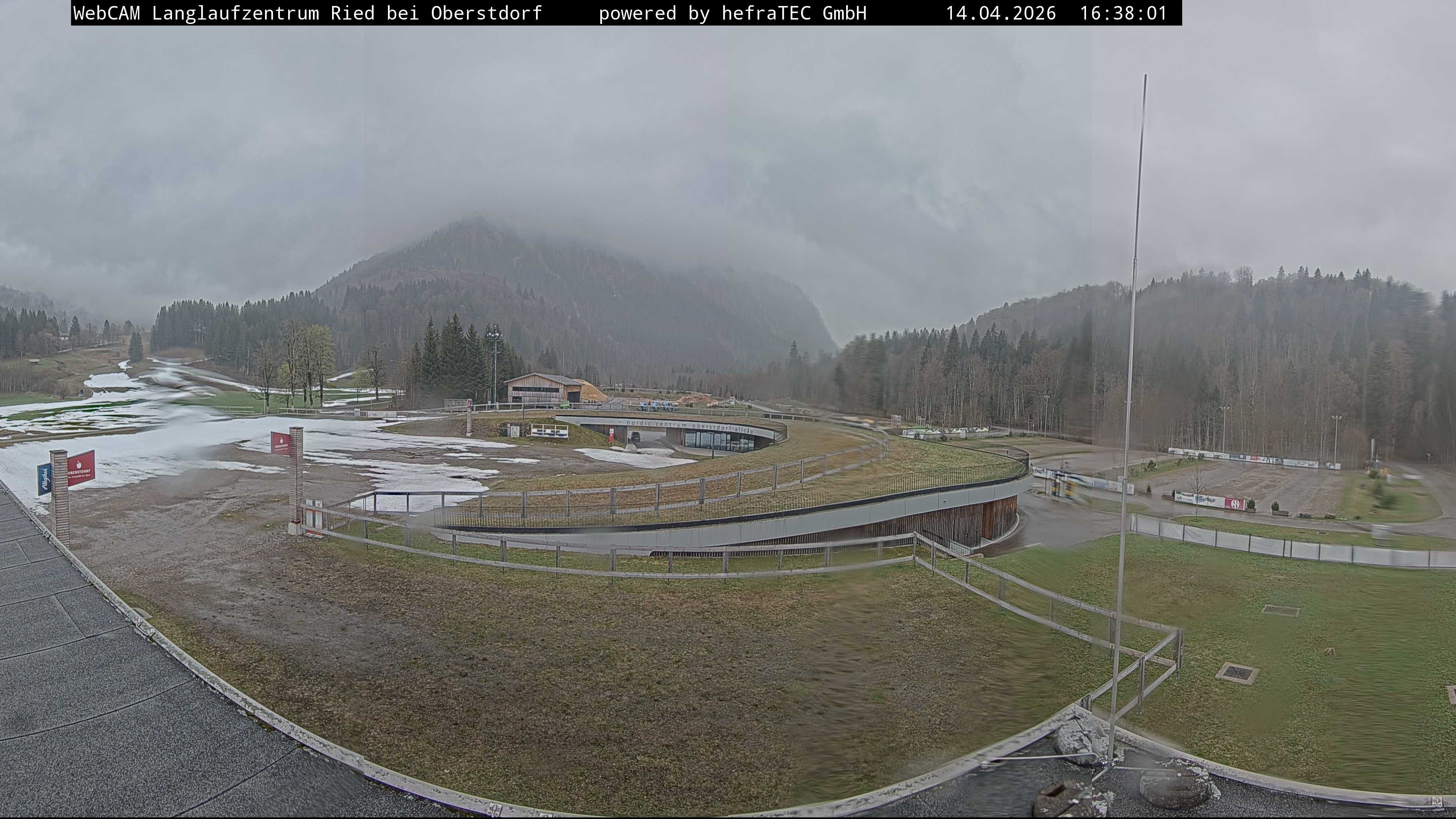 Archiv Foto Webcam Oberstdorf: Blick ins Langlaufstadion