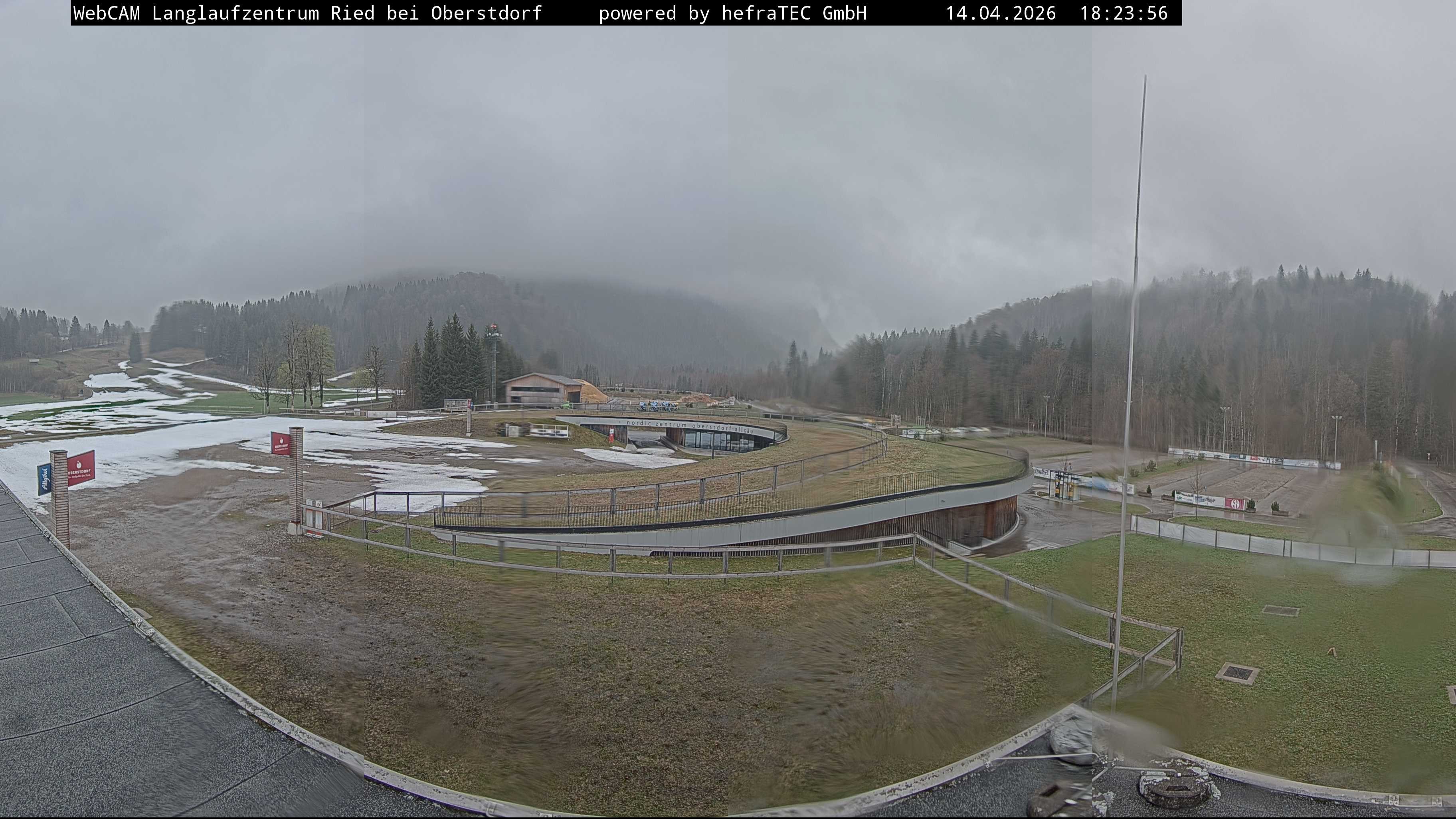 Archiv Foto Webcam Oberstdorf: Blick ins Langlaufstadion
