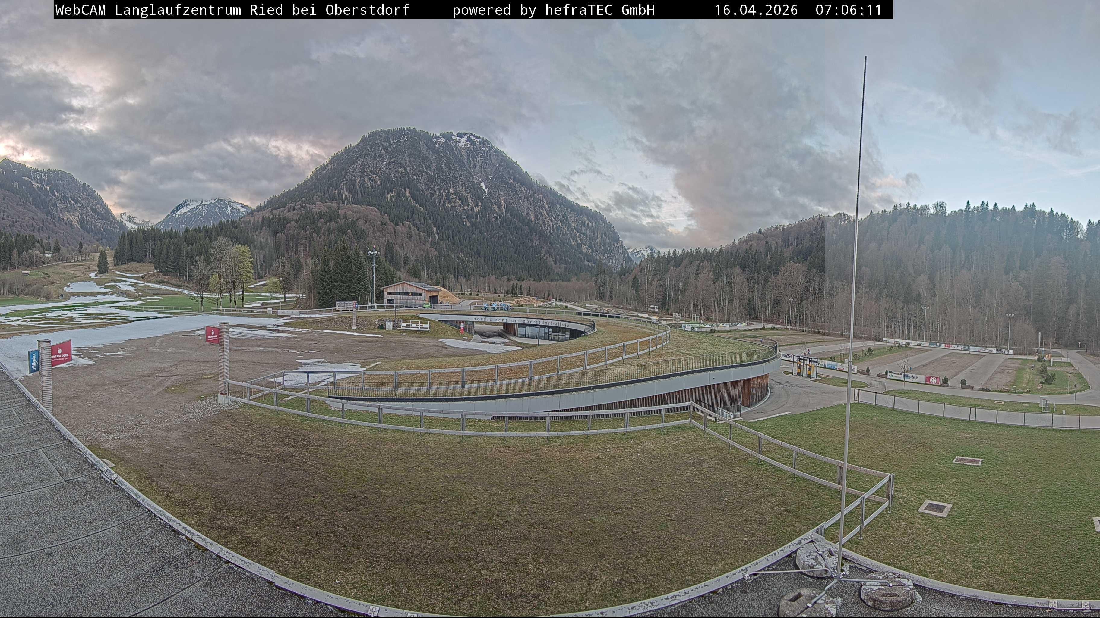 Archiv Foto Webcam Oberstdorf: Blick ins Langlaufstadion