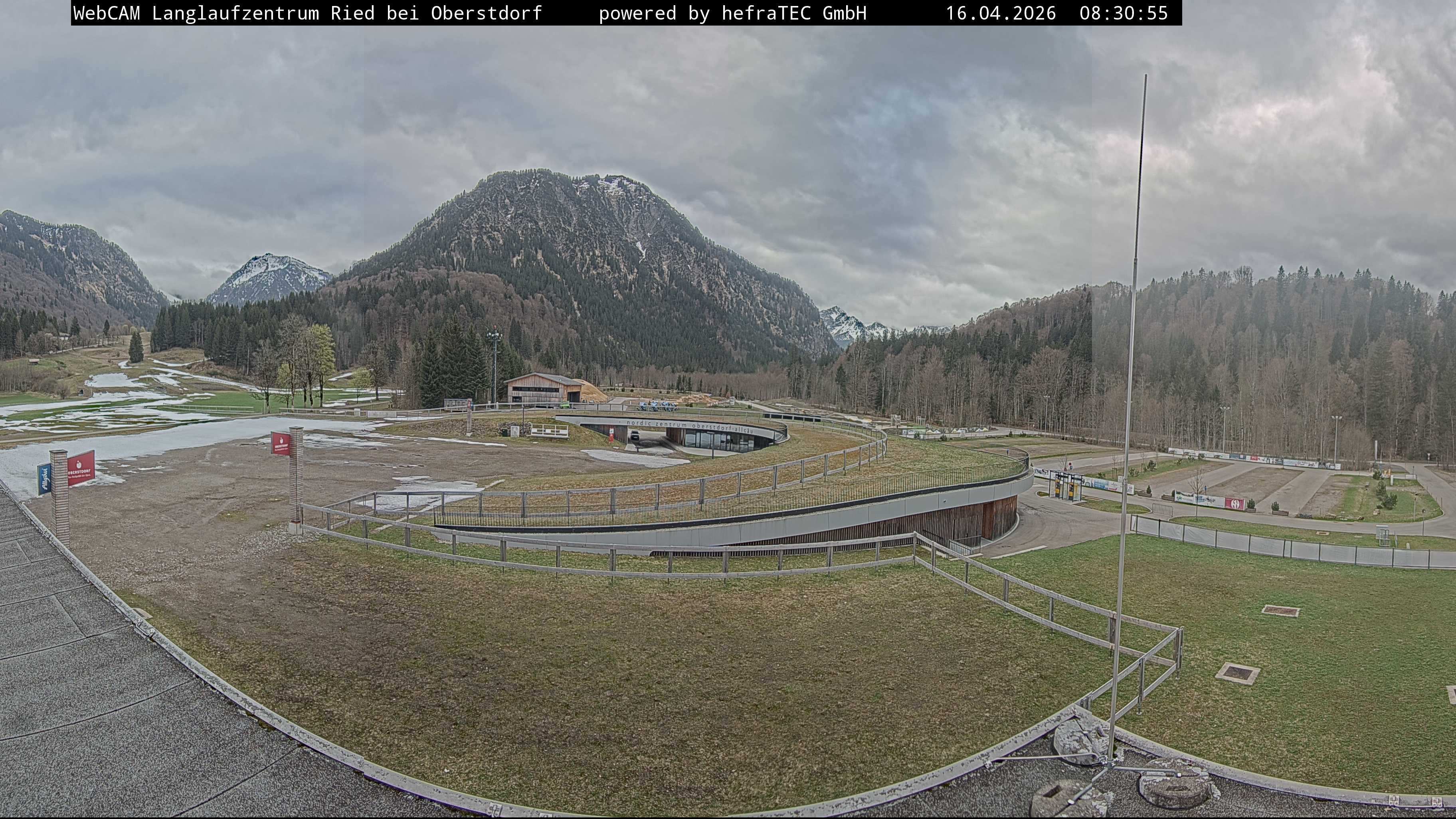 Archiv Foto Webcam Oberstdorf: Blick ins Langlaufstadion