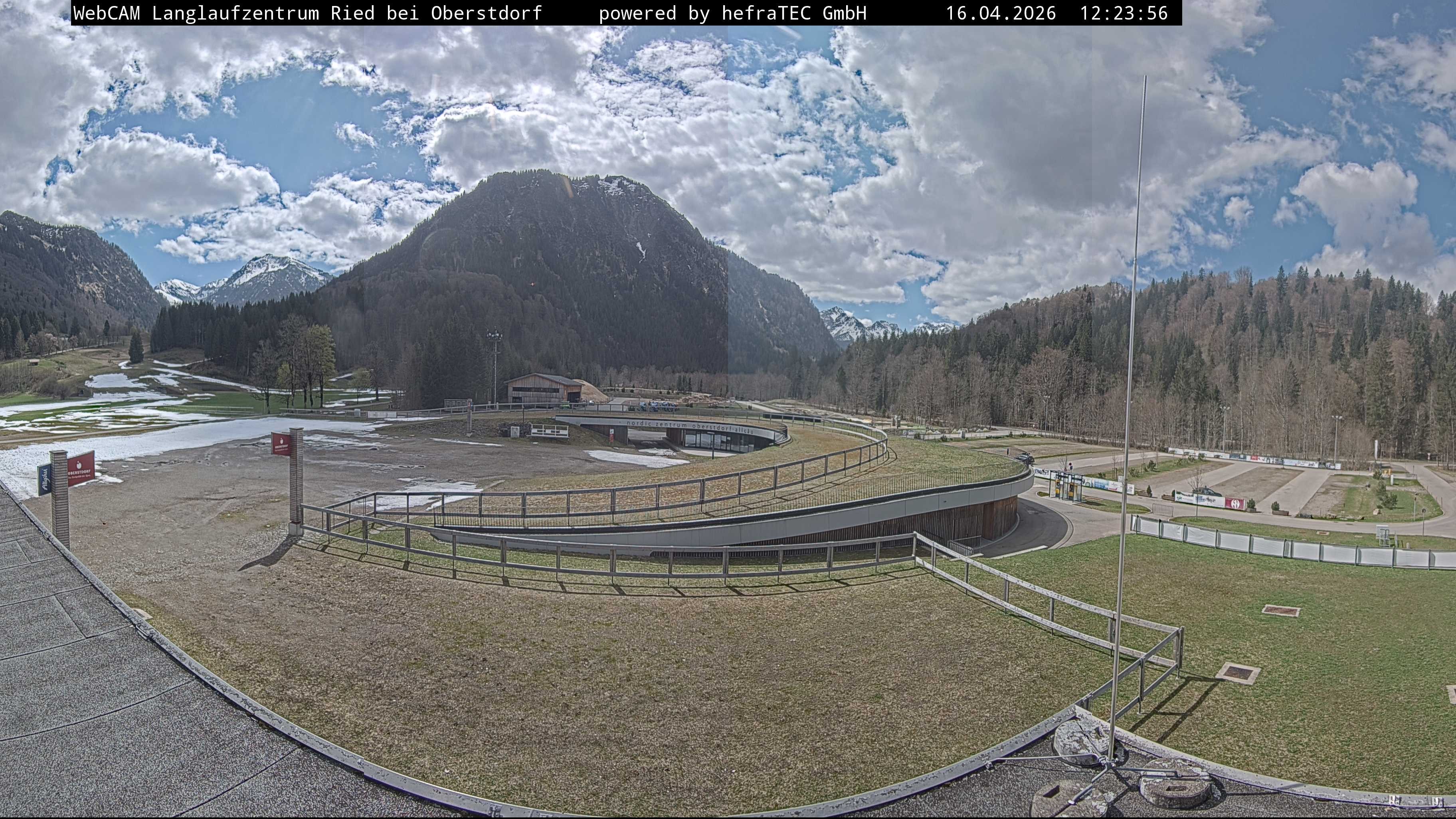 Archiv Foto Webcam Oberstdorf: Blick ins Langlaufstadion