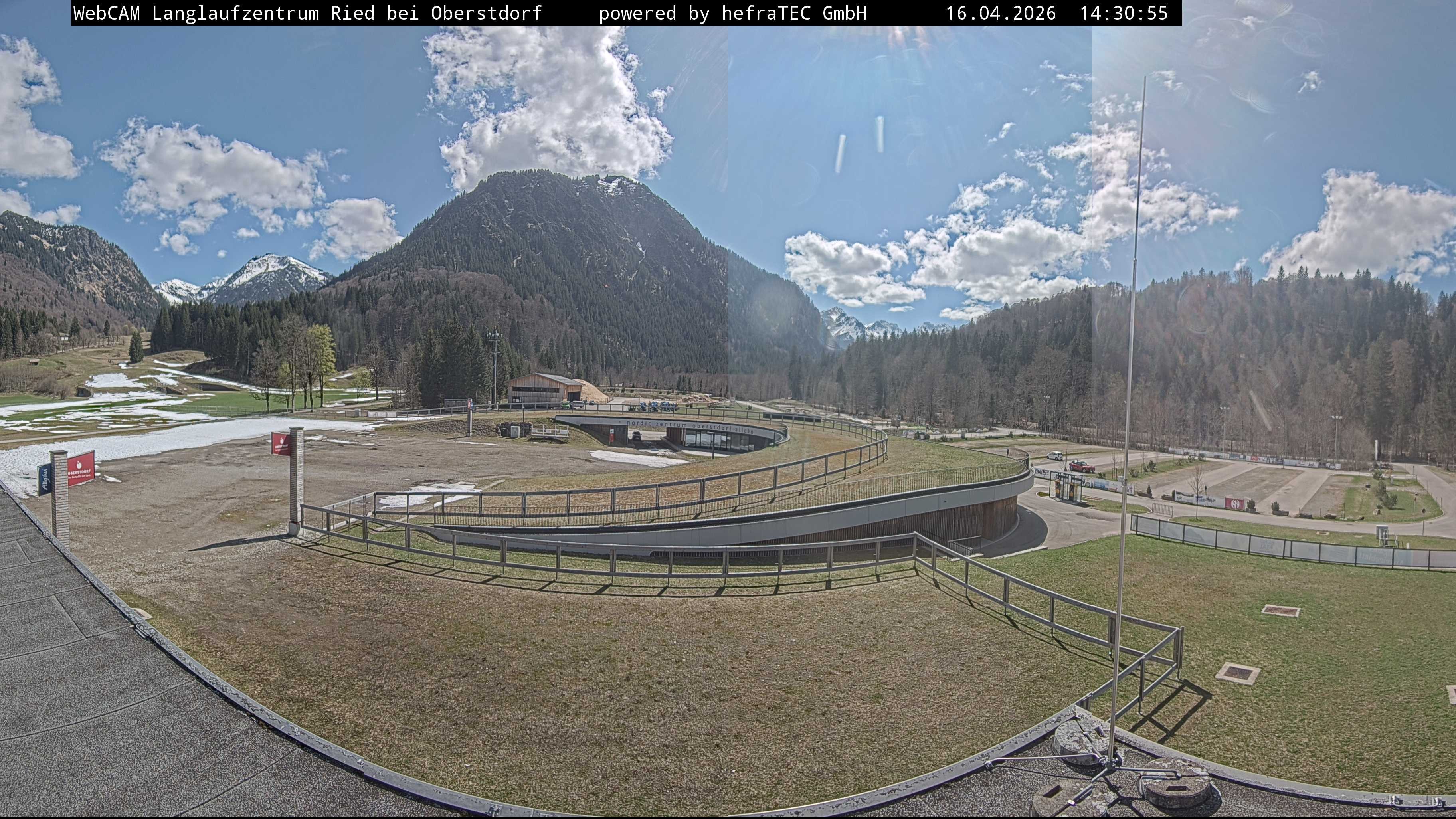 Archiv Foto Webcam Oberstdorf: Blick ins Langlaufstadion