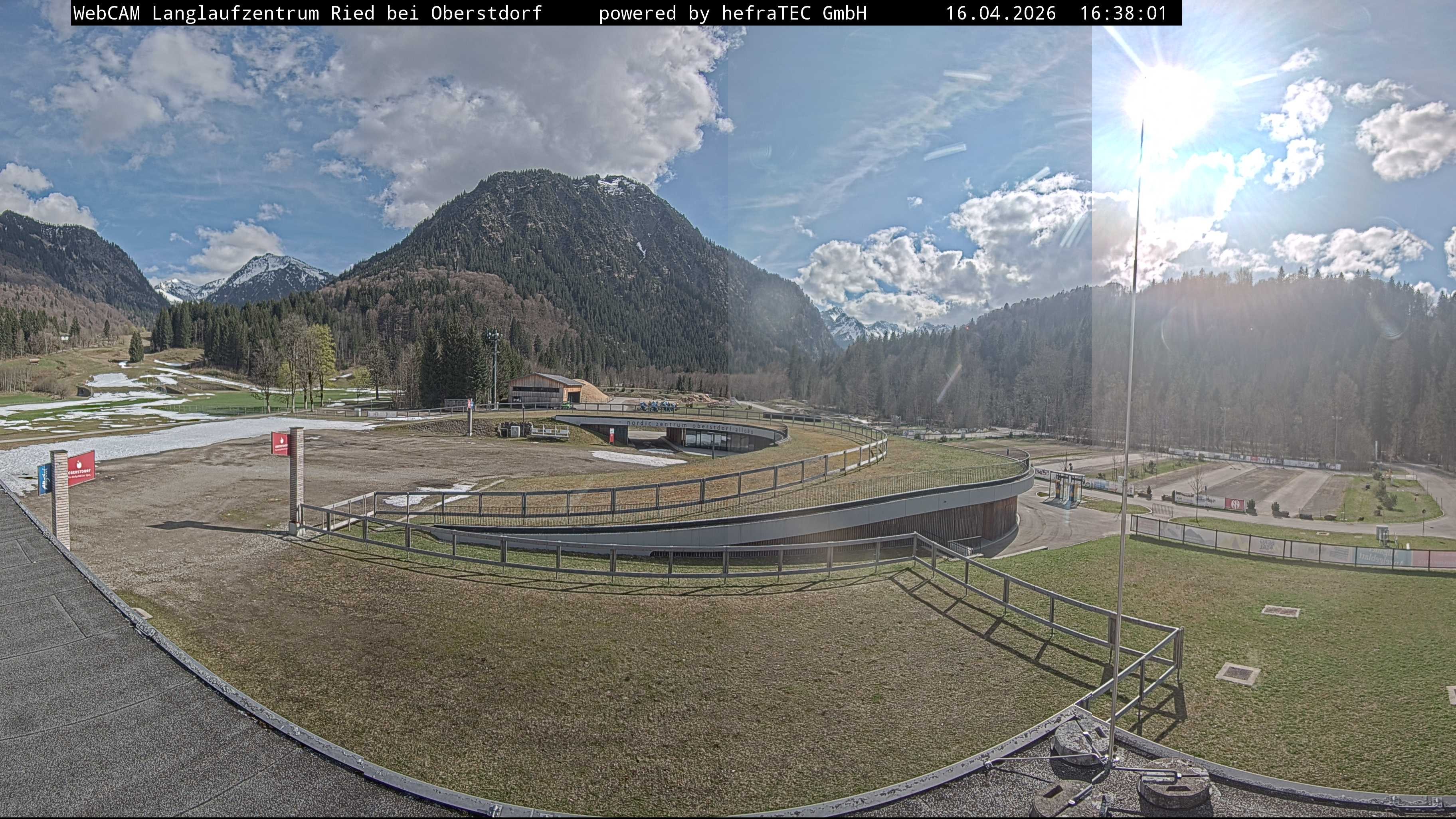 Archiv Foto Webcam Oberstdorf: Blick ins Langlaufstadion