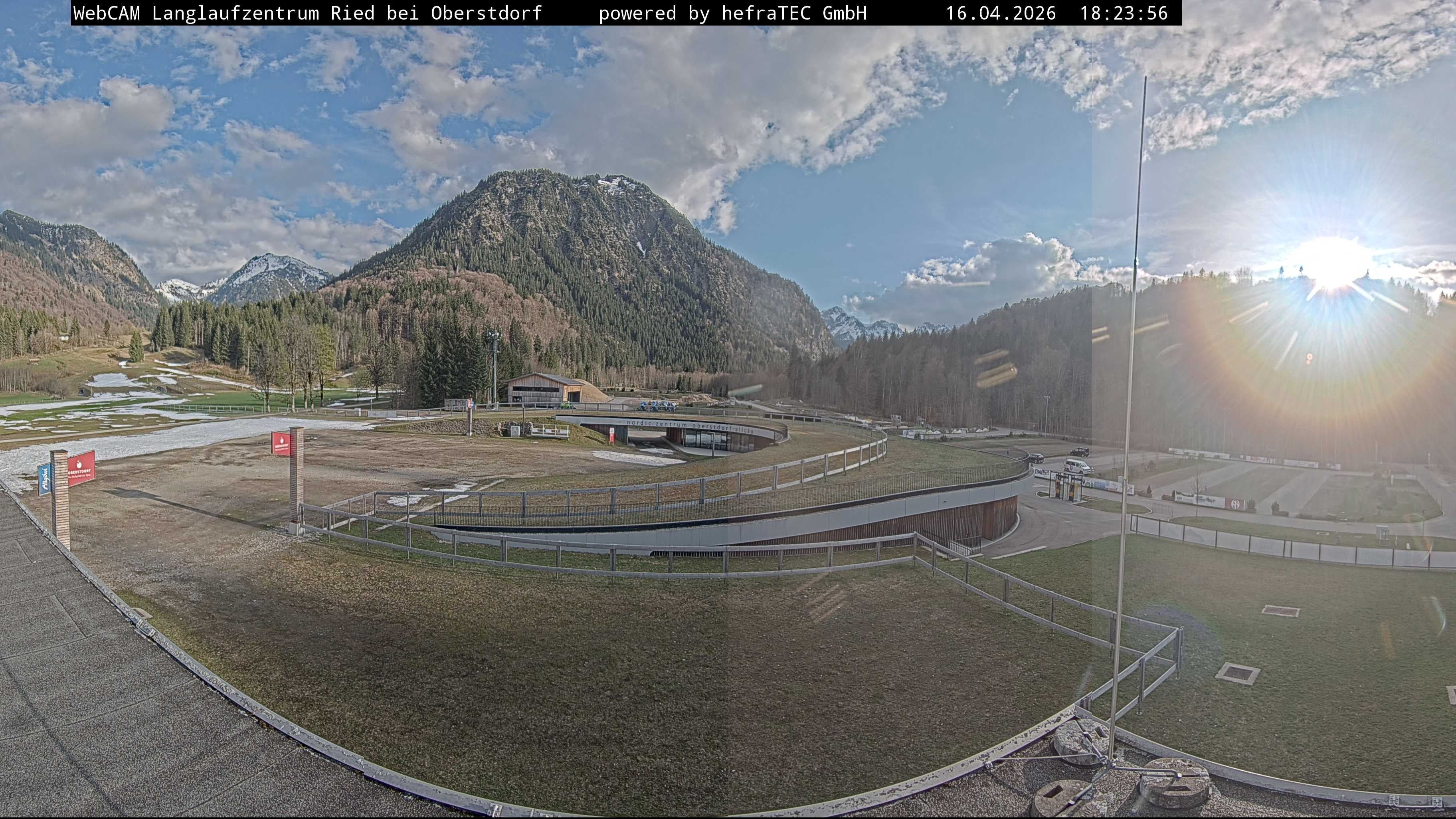 Archiv Foto Webcam Oberstdorf: Blick ins Langlaufstadion