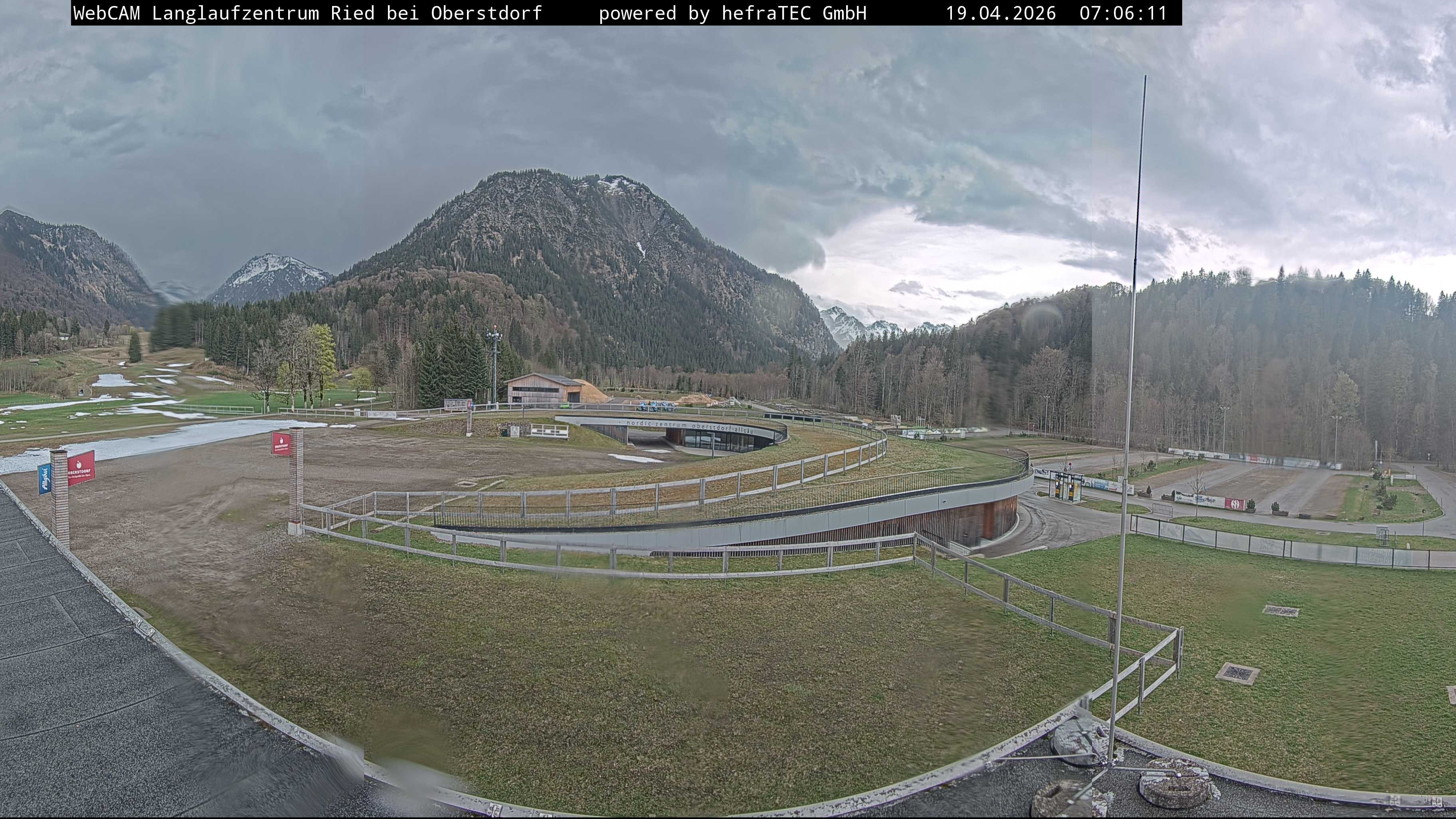 Archiv Foto Webcam Oberstdorf: Blick ins Langlaufstadion
