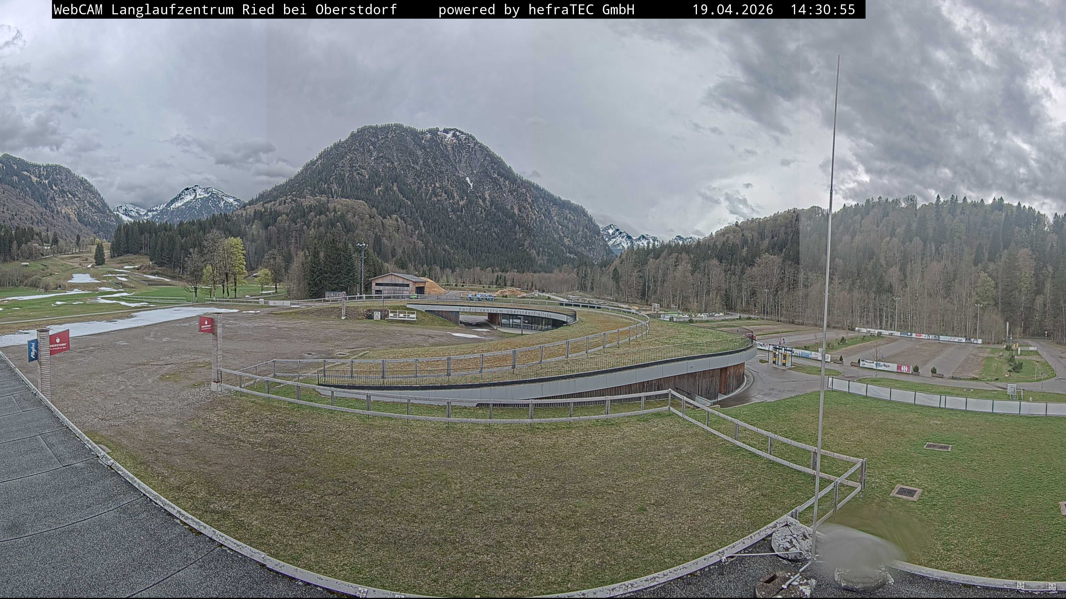 Archiv Foto Webcam Oberstdorf: Blick ins Langlaufstadion
