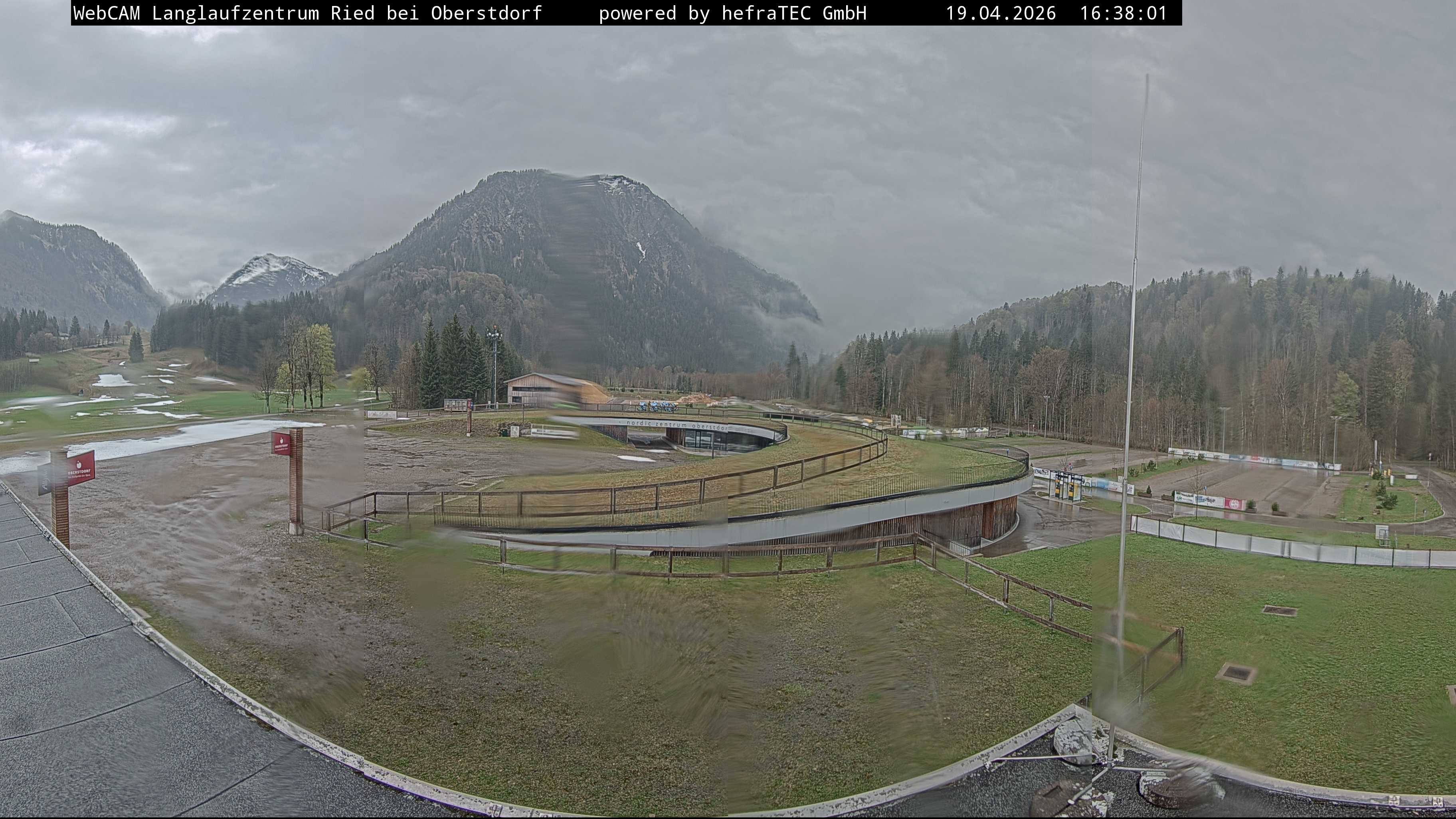 Archiv Foto Webcam Oberstdorf: Blick ins Langlaufstadion