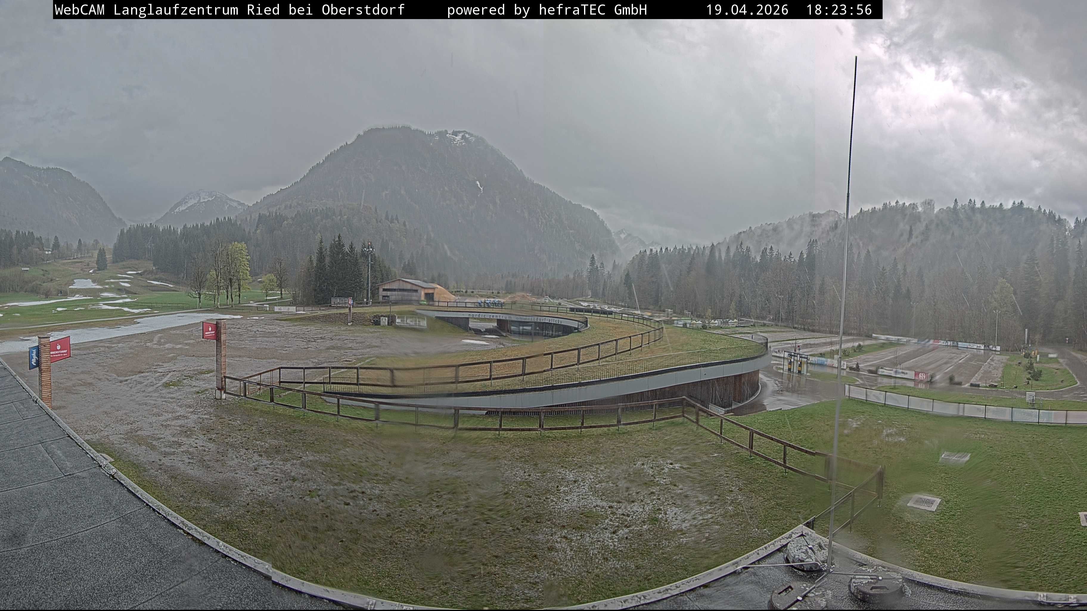 Archiv Foto Webcam Oberstdorf: Blick ins Langlaufstadion