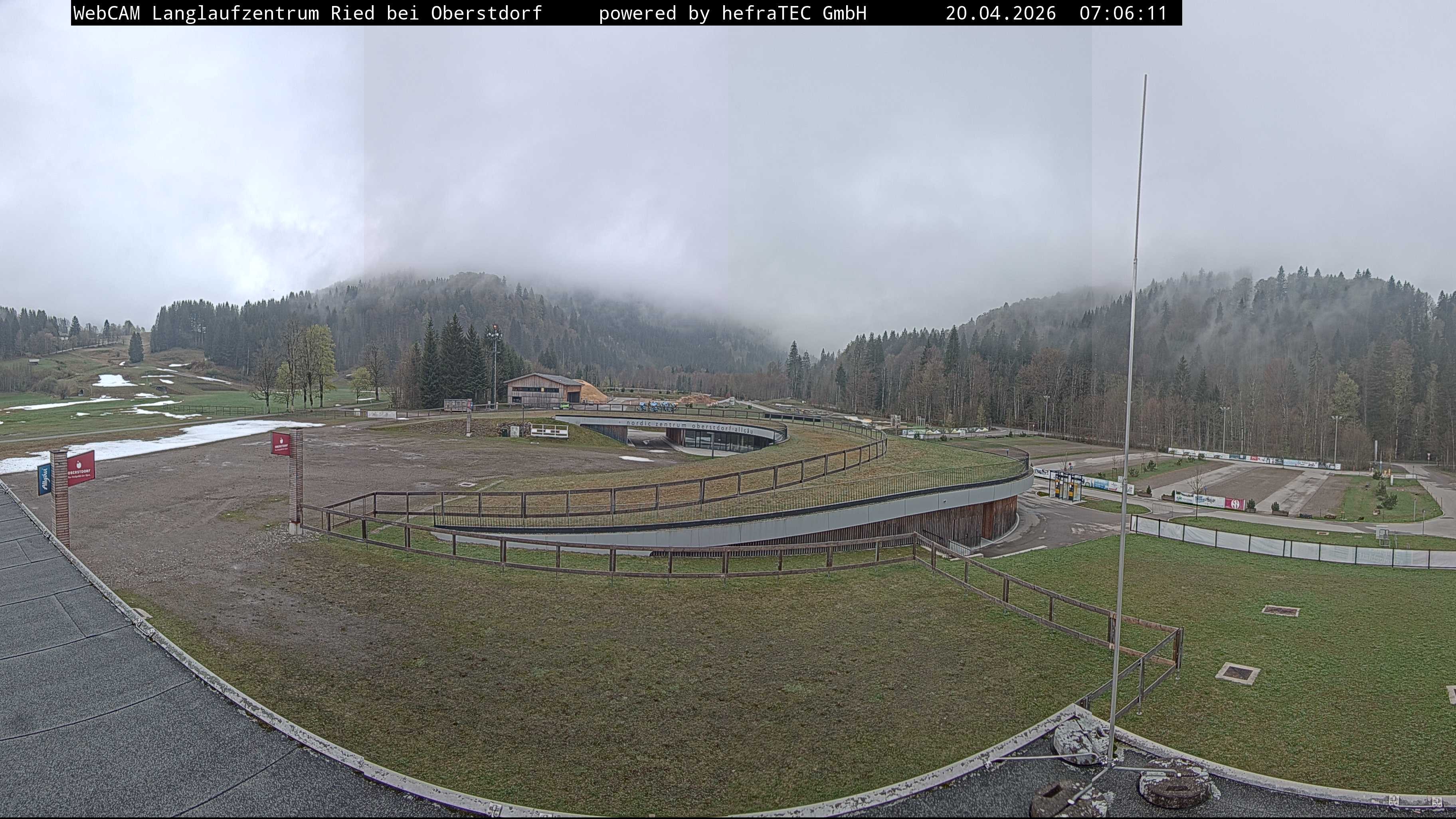 Archiv Foto Webcam Oberstdorf: Blick ins Langlaufstadion