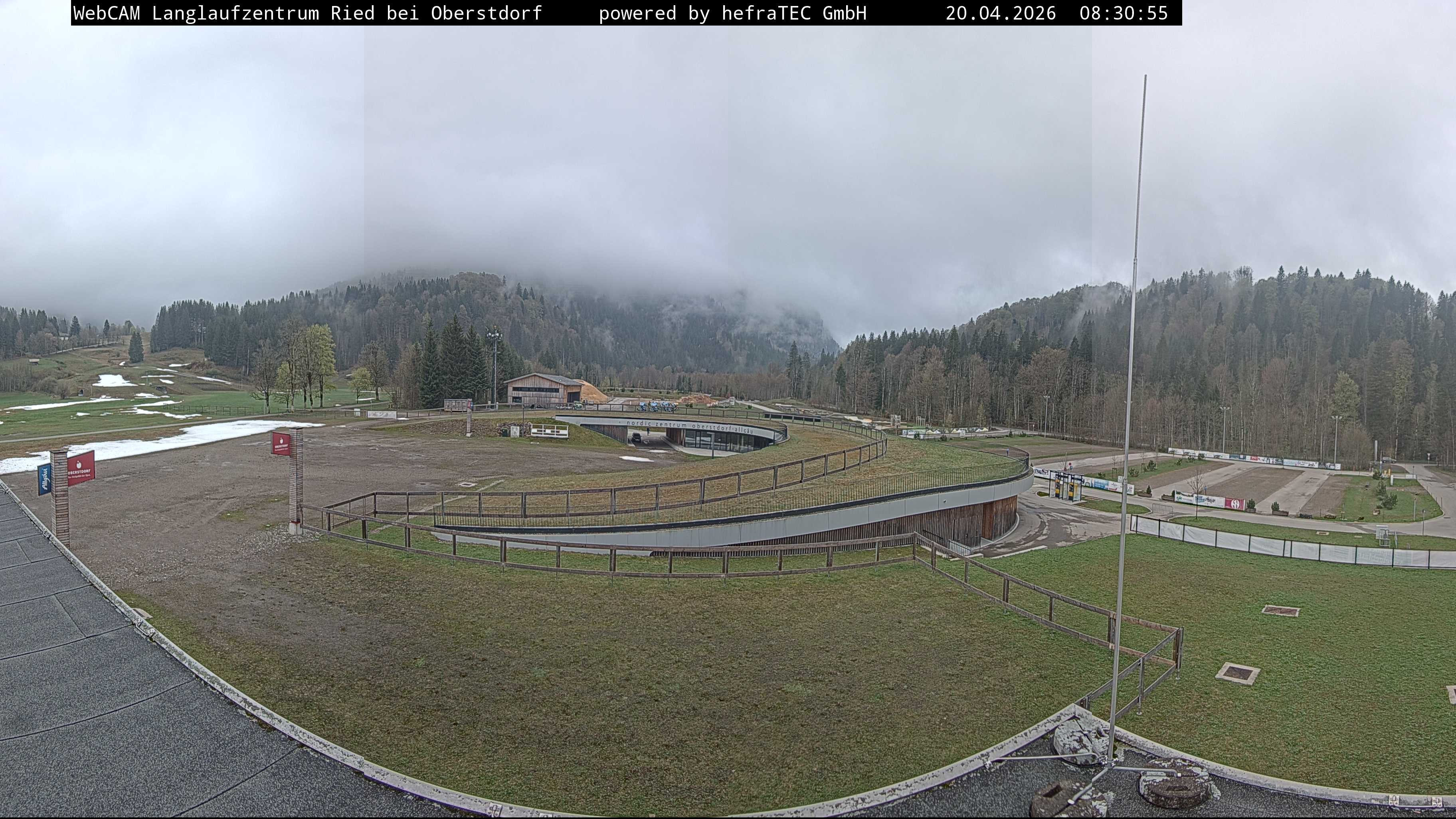 Archiv Foto Webcam Oberstdorf: Blick ins Langlaufstadion