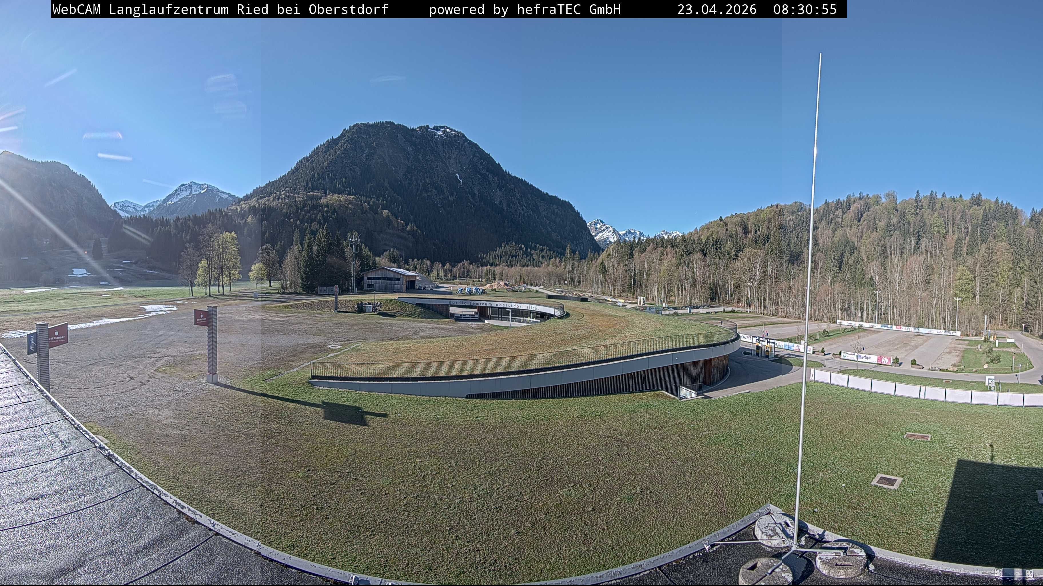 Archiv Foto Webcam Oberstdorf: Blick ins Langlaufstadion