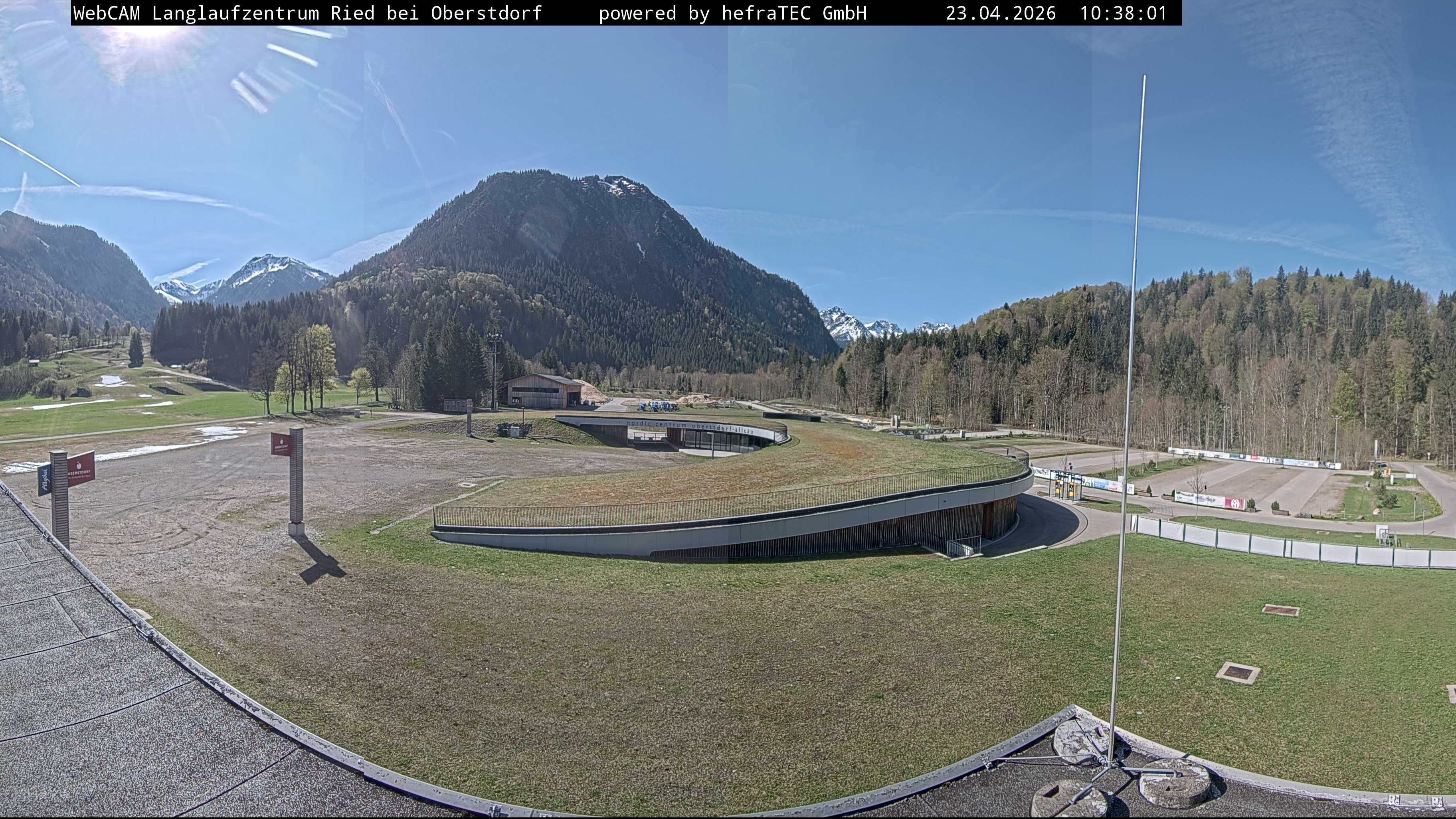 Archiv Foto Webcam Oberstdorf: Blick ins Langlaufstadion