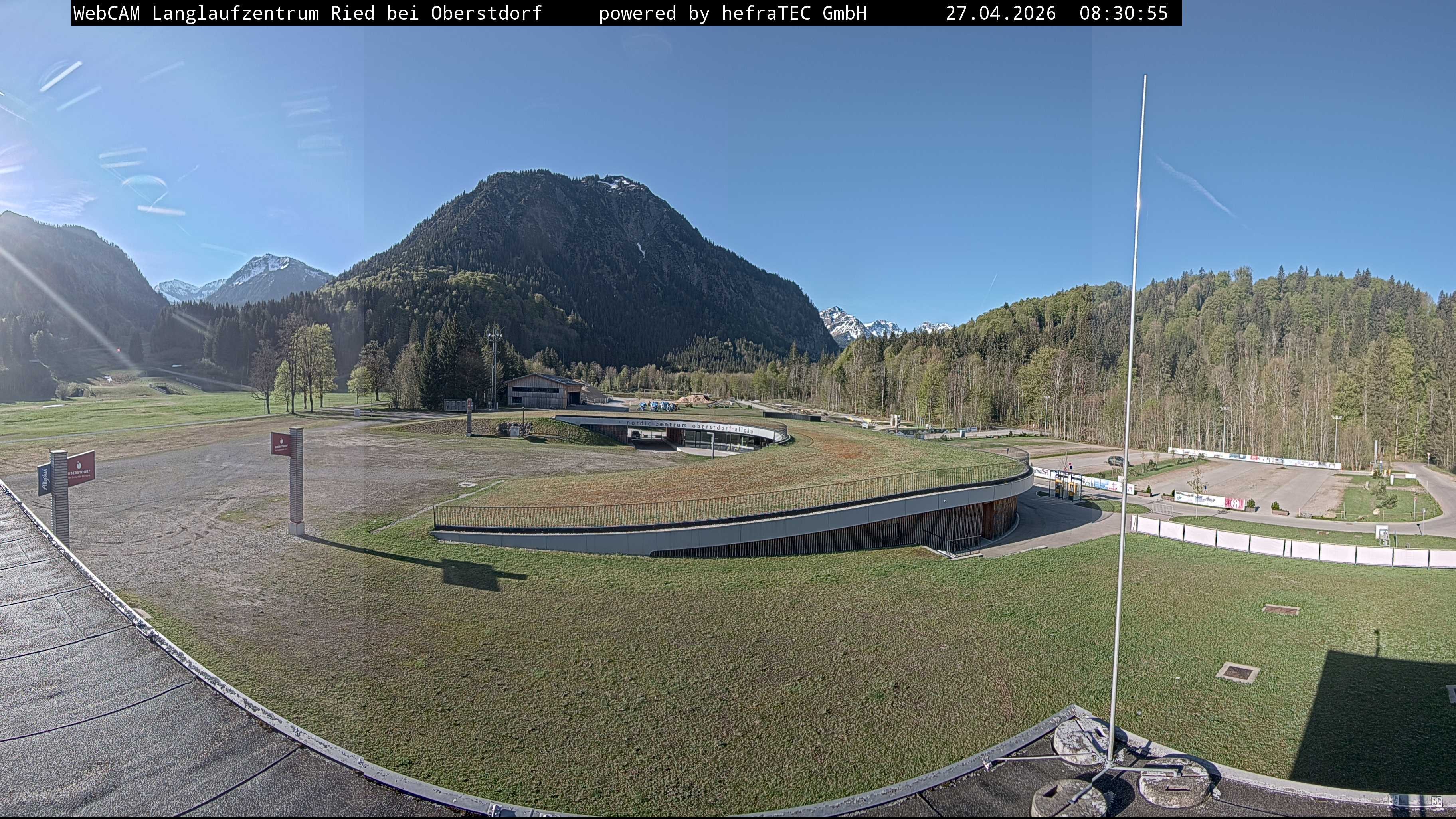 Archiv Foto Webcam Oberstdorf: Blick ins Langlaufstadion