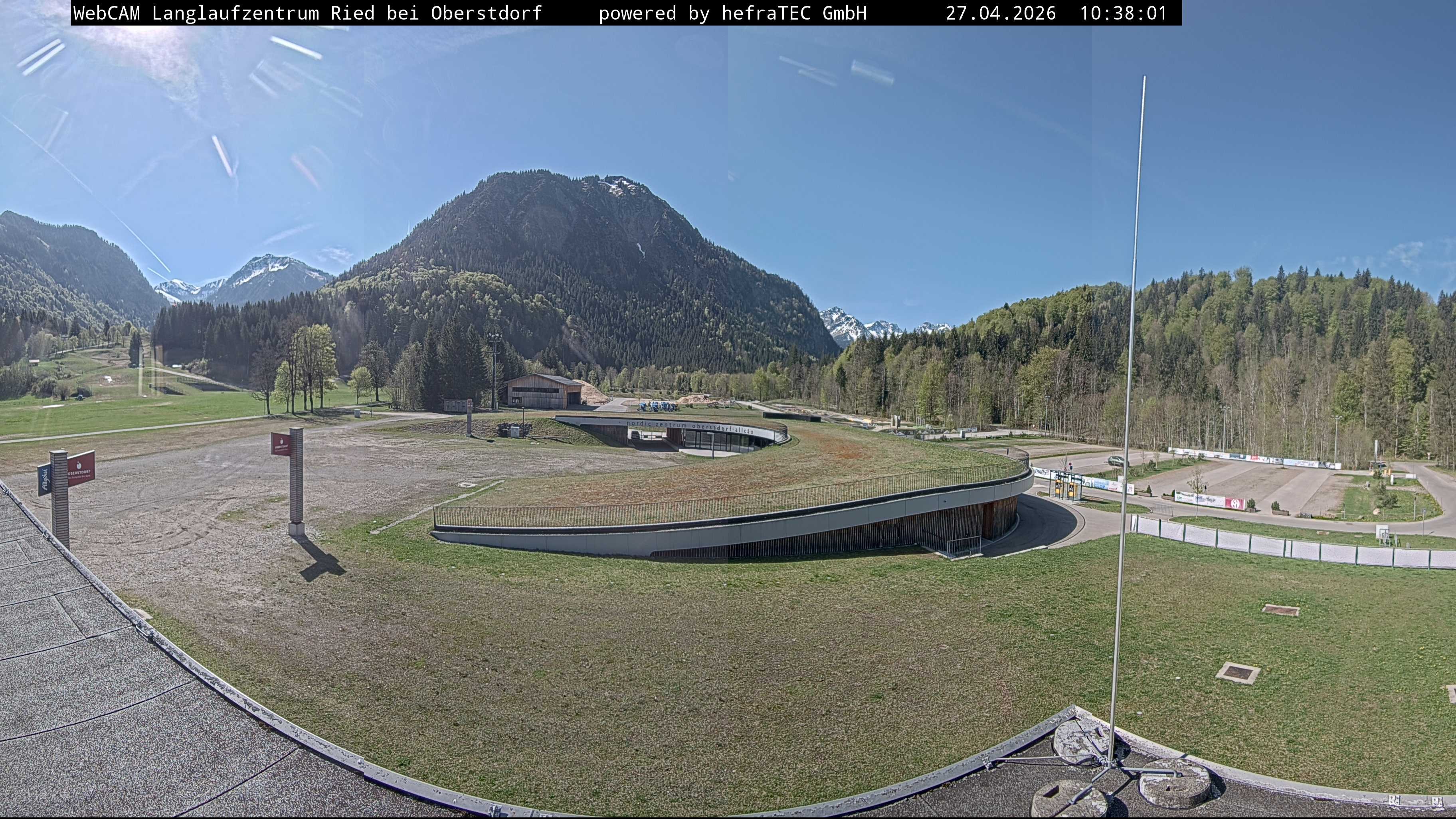 Archiv Foto Webcam Oberstdorf: Blick ins Langlaufstadion