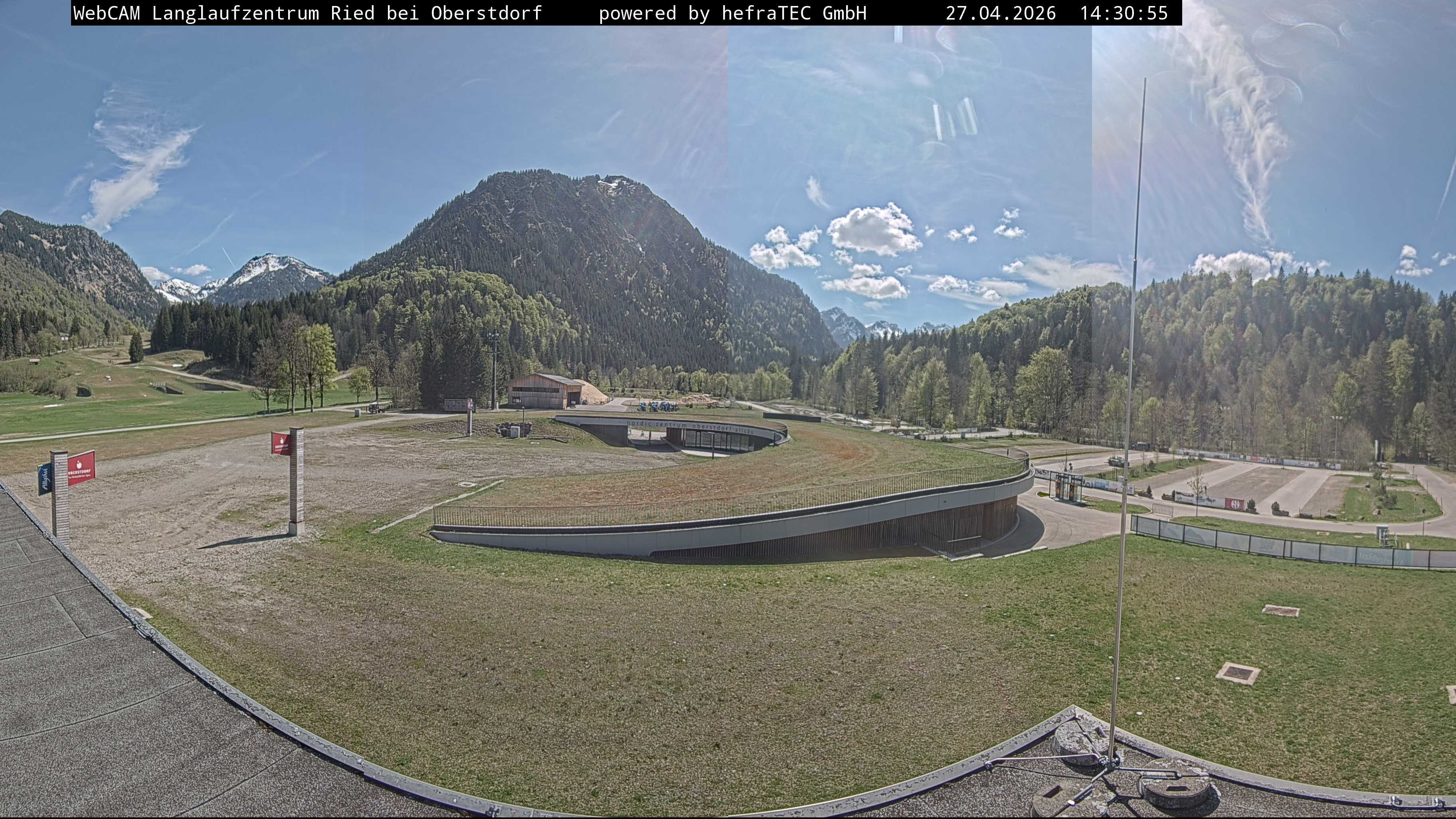 Archiv Foto Webcam Oberstdorf: Blick ins Langlaufstadion