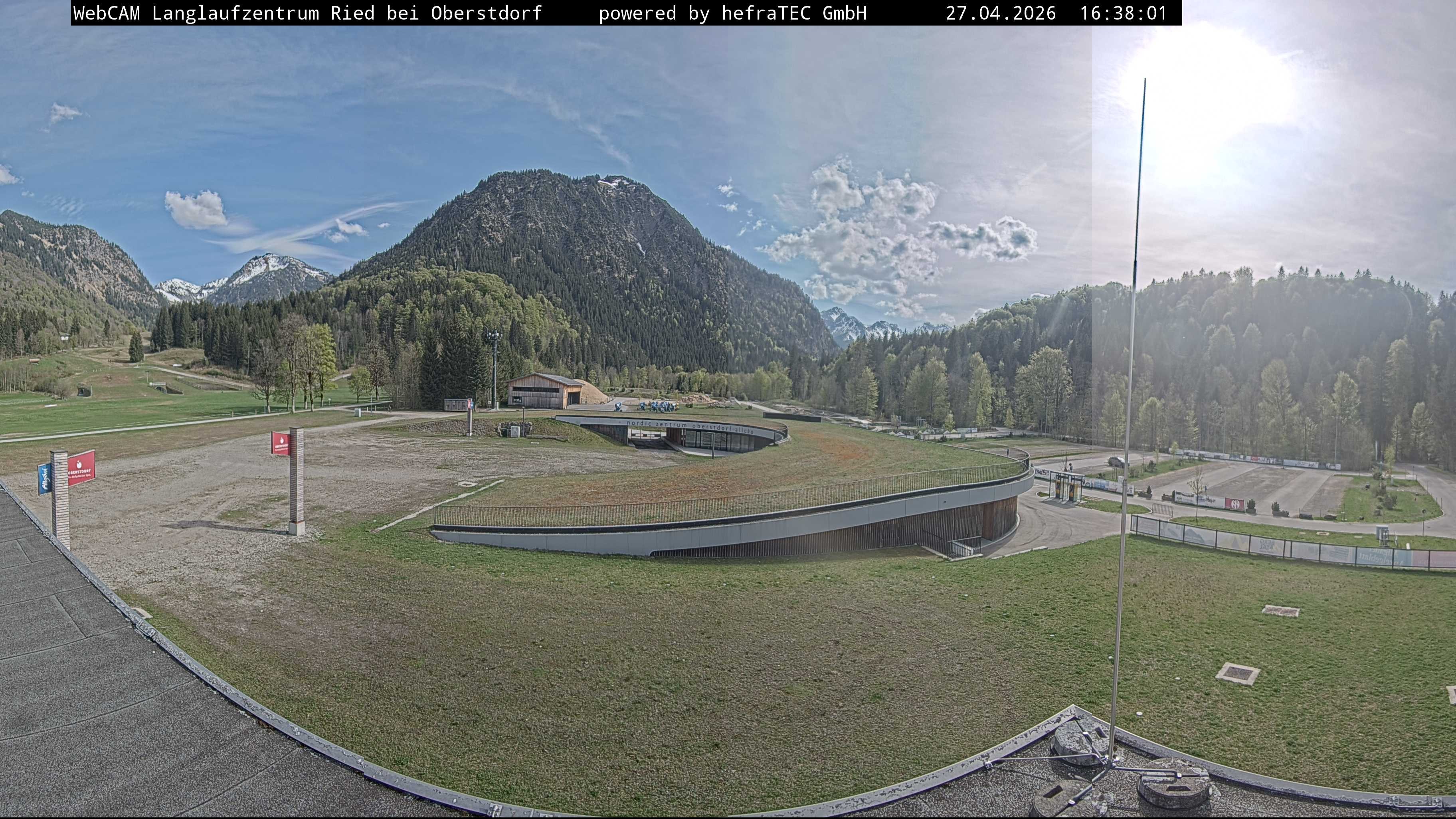 Archiv Foto Webcam Oberstdorf: Blick ins Langlaufstadion
