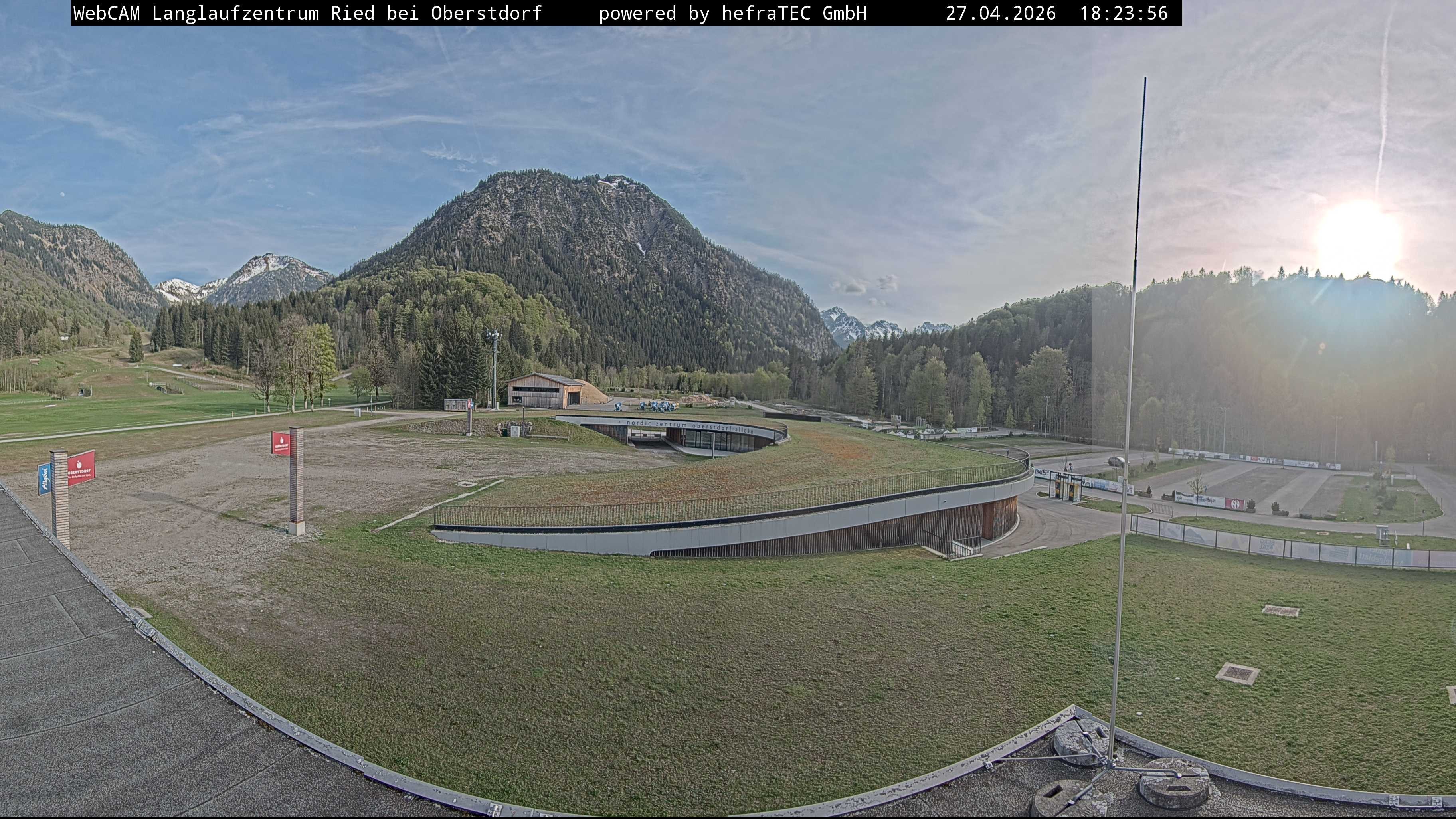 Archiv Foto Webcam Oberstdorf: Blick ins Langlaufstadion