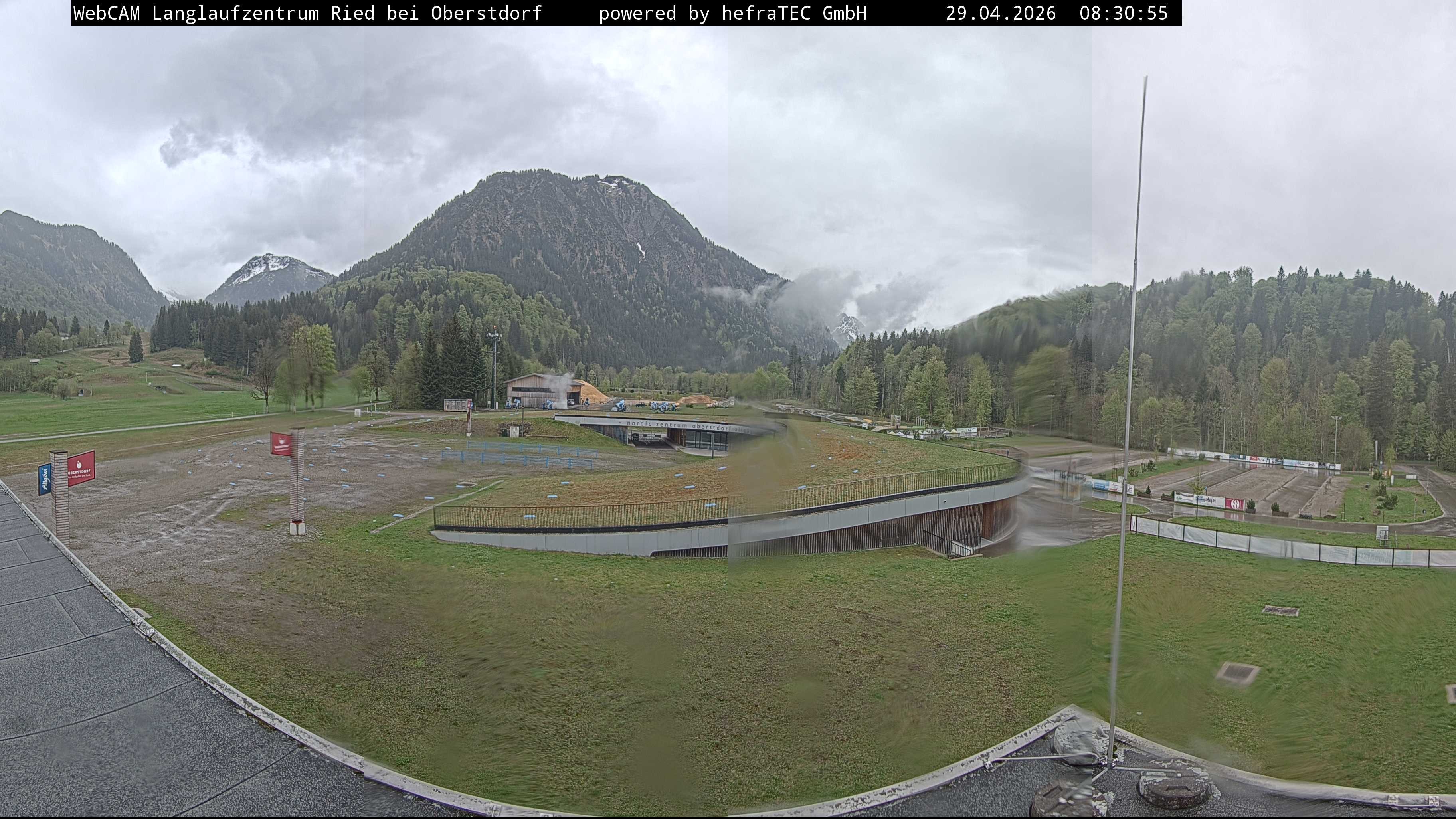 Archiv Foto Webcam Oberstdorf: Blick ins Langlaufstadion