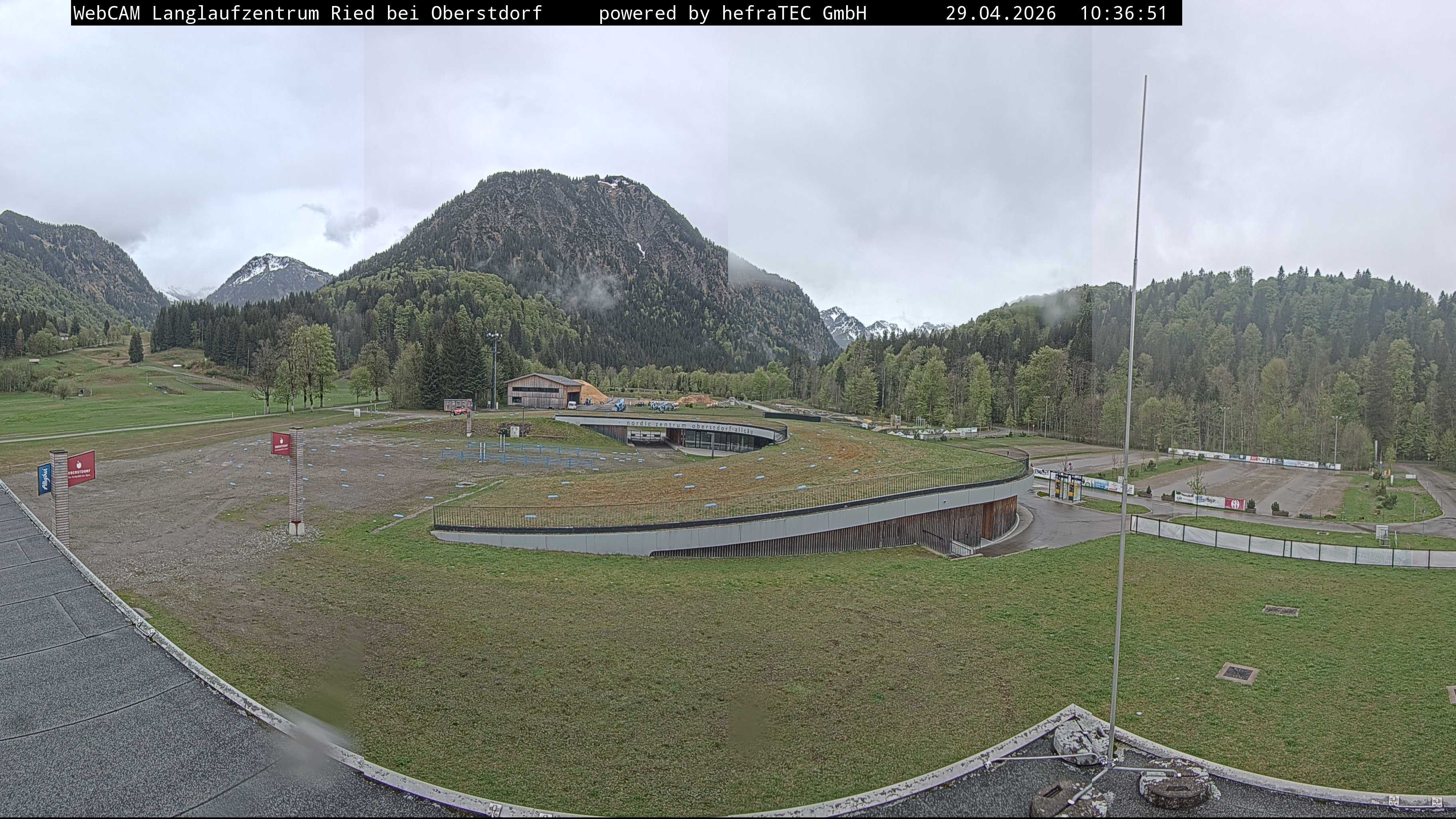 Archiv Foto Webcam Oberstdorf: Blick ins Langlaufstadion