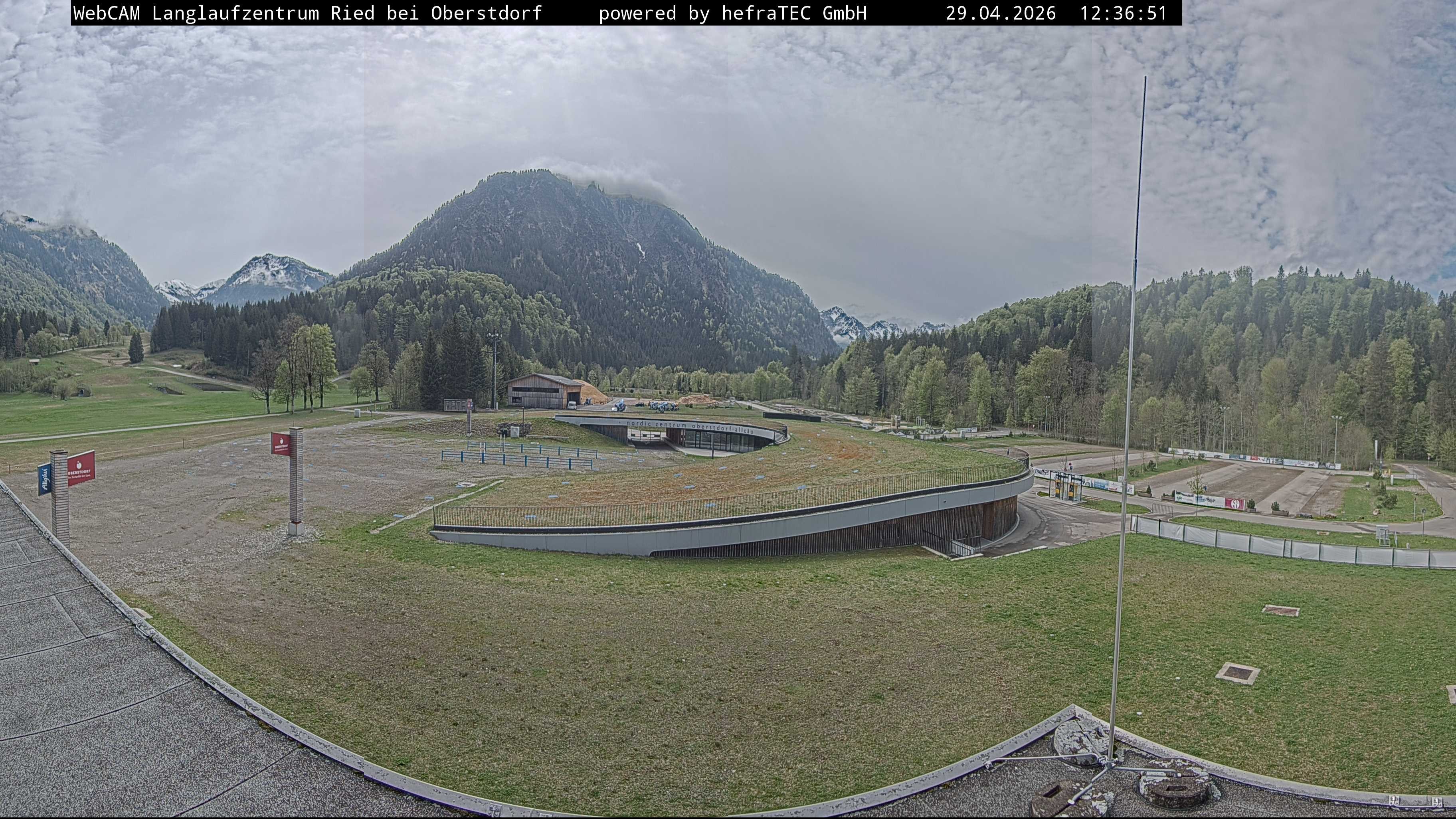 Archiv Foto Webcam Oberstdorf: Blick ins Langlaufstadion