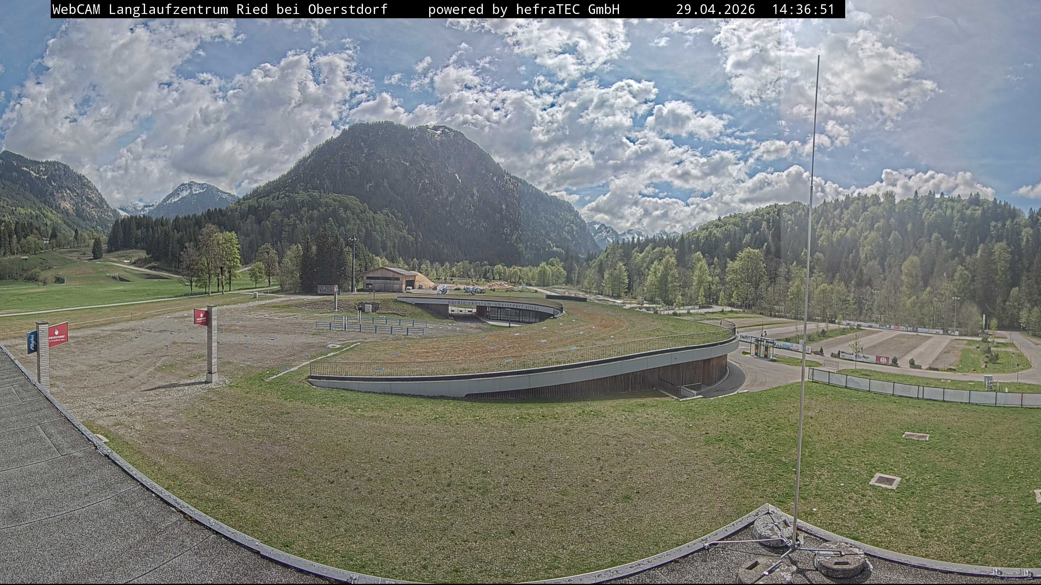 Archiv Foto Webcam Oberstdorf: Blick ins Langlaufstadion