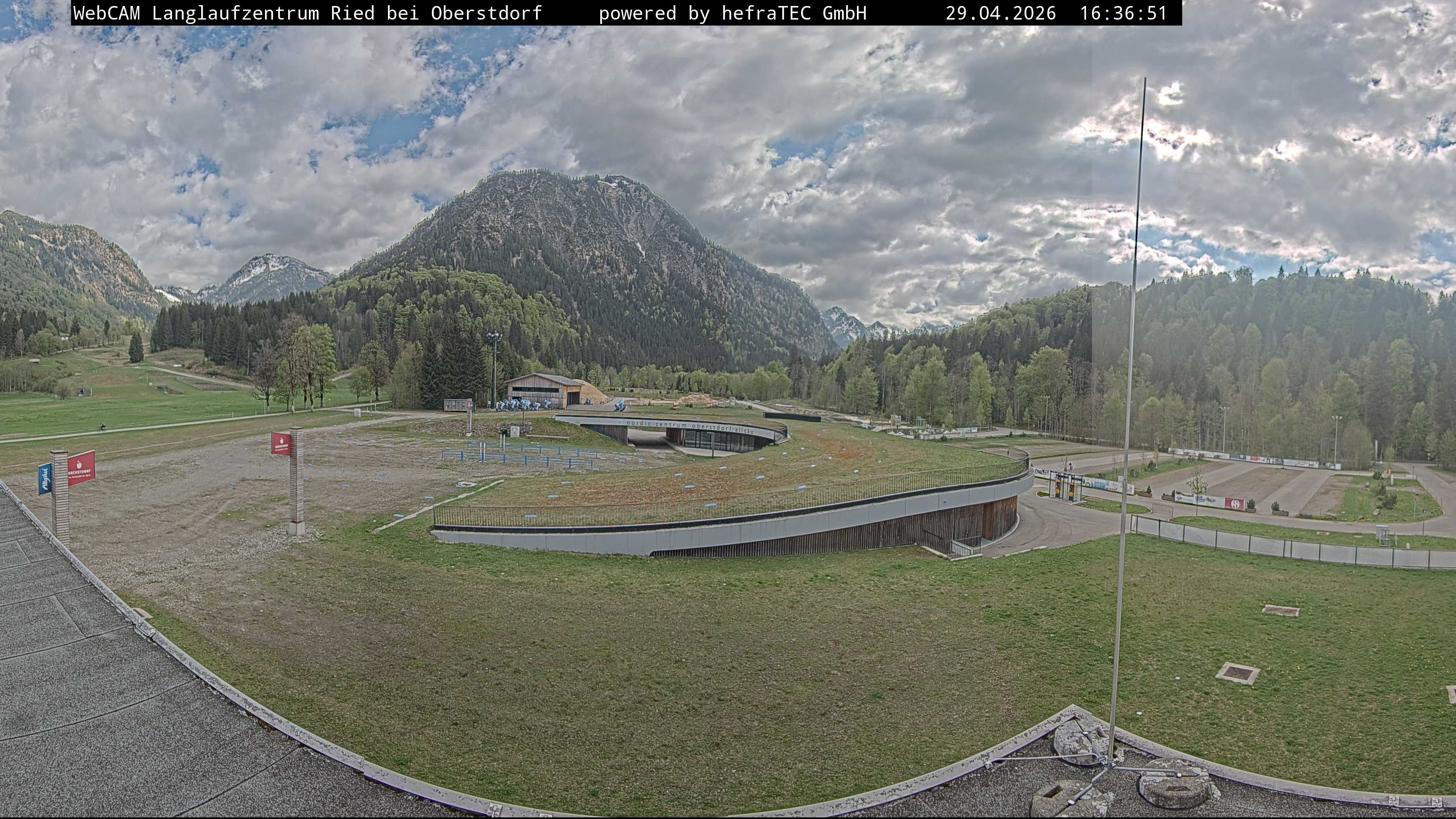 Archiv Foto Webcam Oberstdorf: Blick ins Langlaufstadion