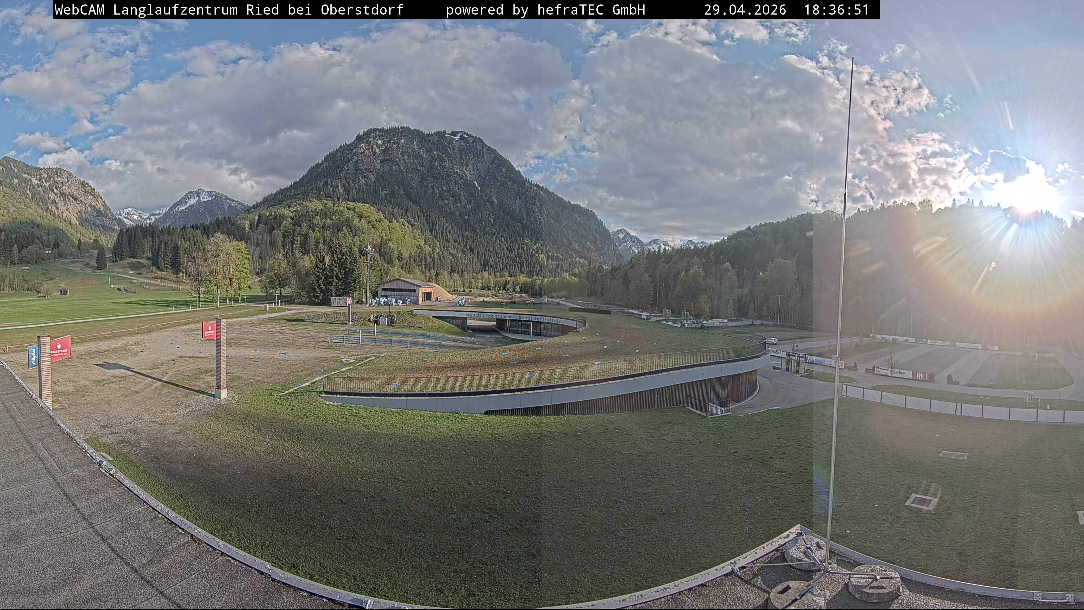 Archiv Foto Webcam Oberstdorf: Blick ins Langlaufstadion