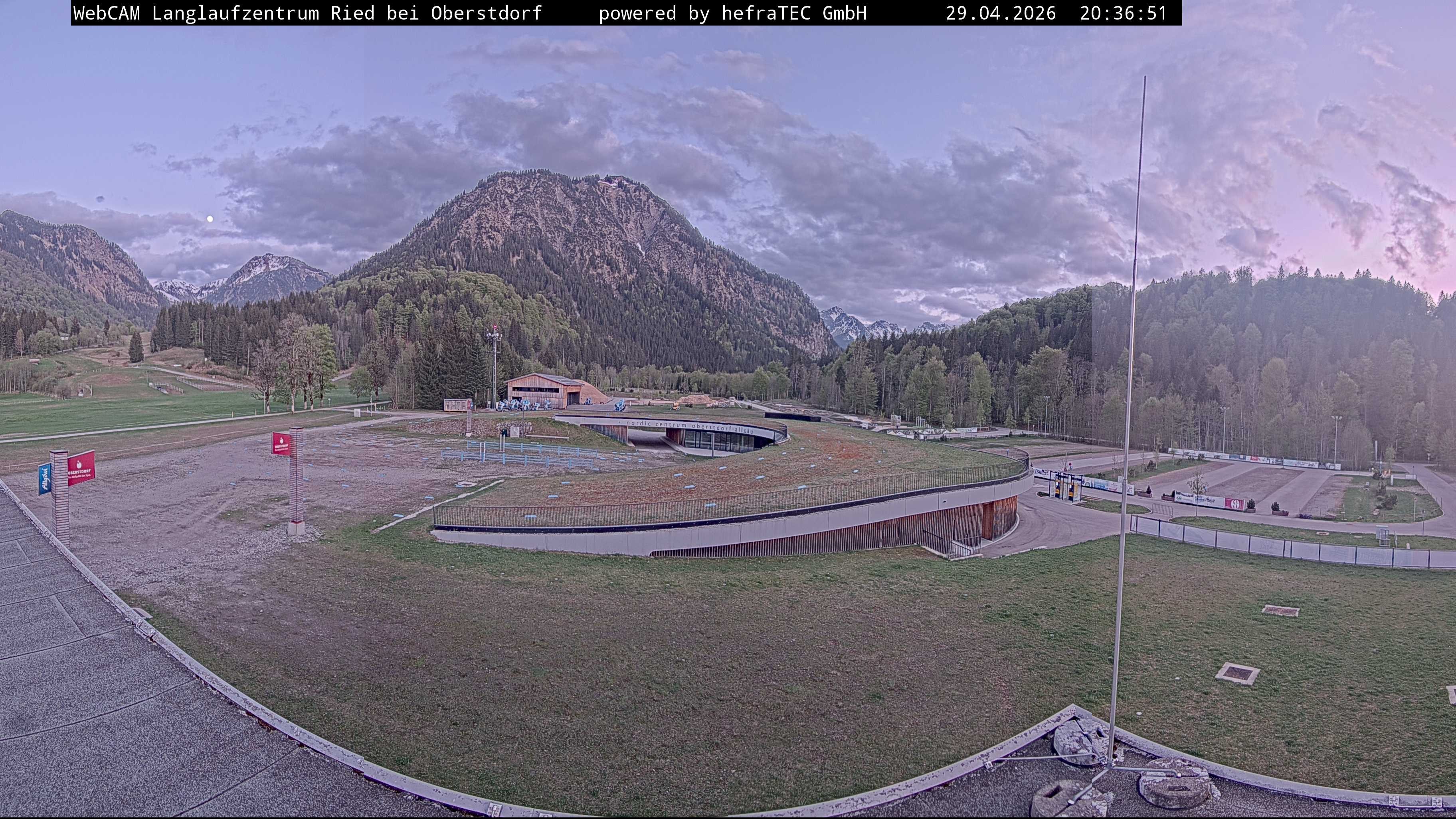 Archiv Foto Webcam Oberstdorf: Blick ins Langlaufstadion
