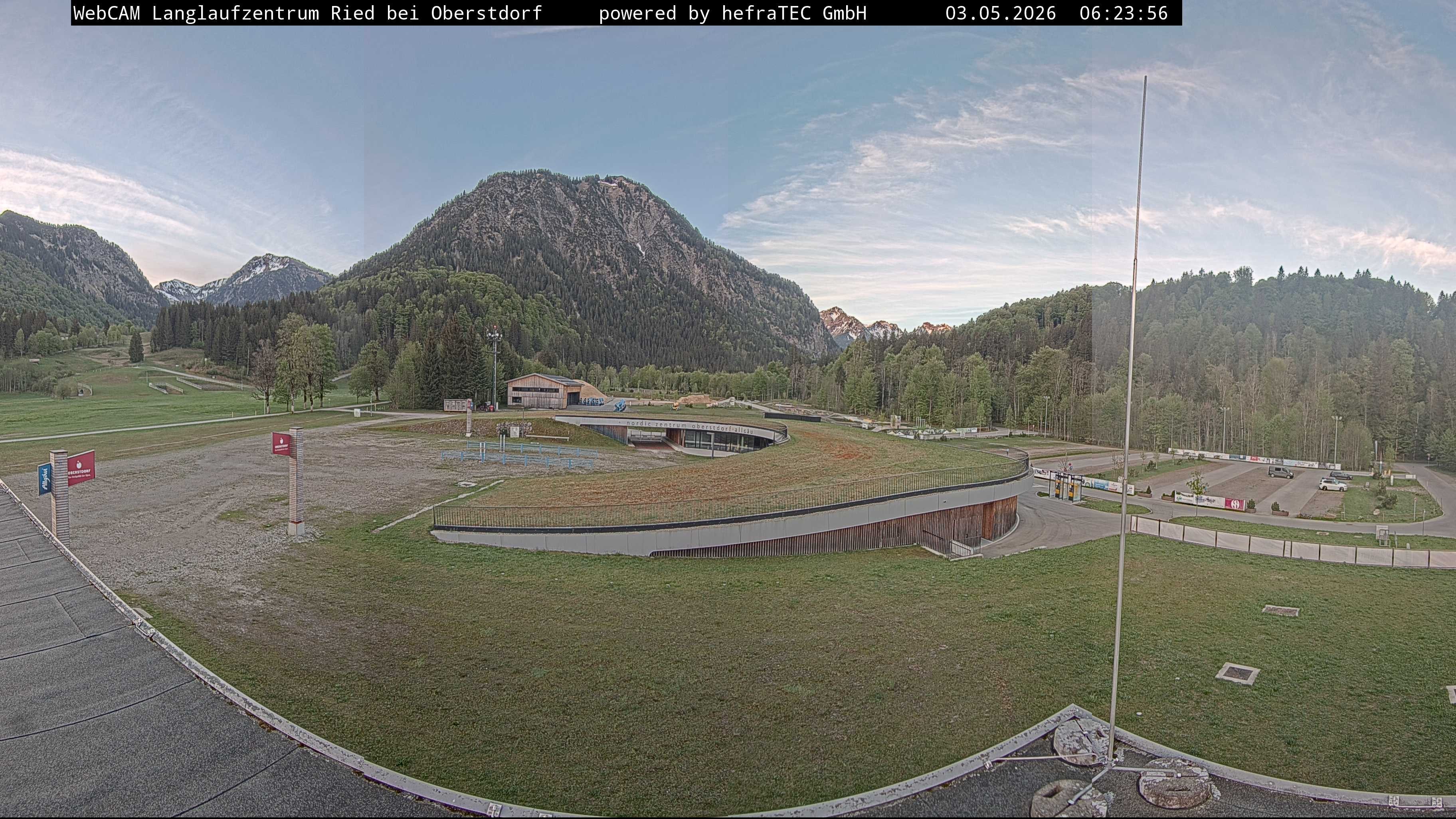 Archiv Foto Webcam Oberstdorf: Blick ins Langlaufstadion