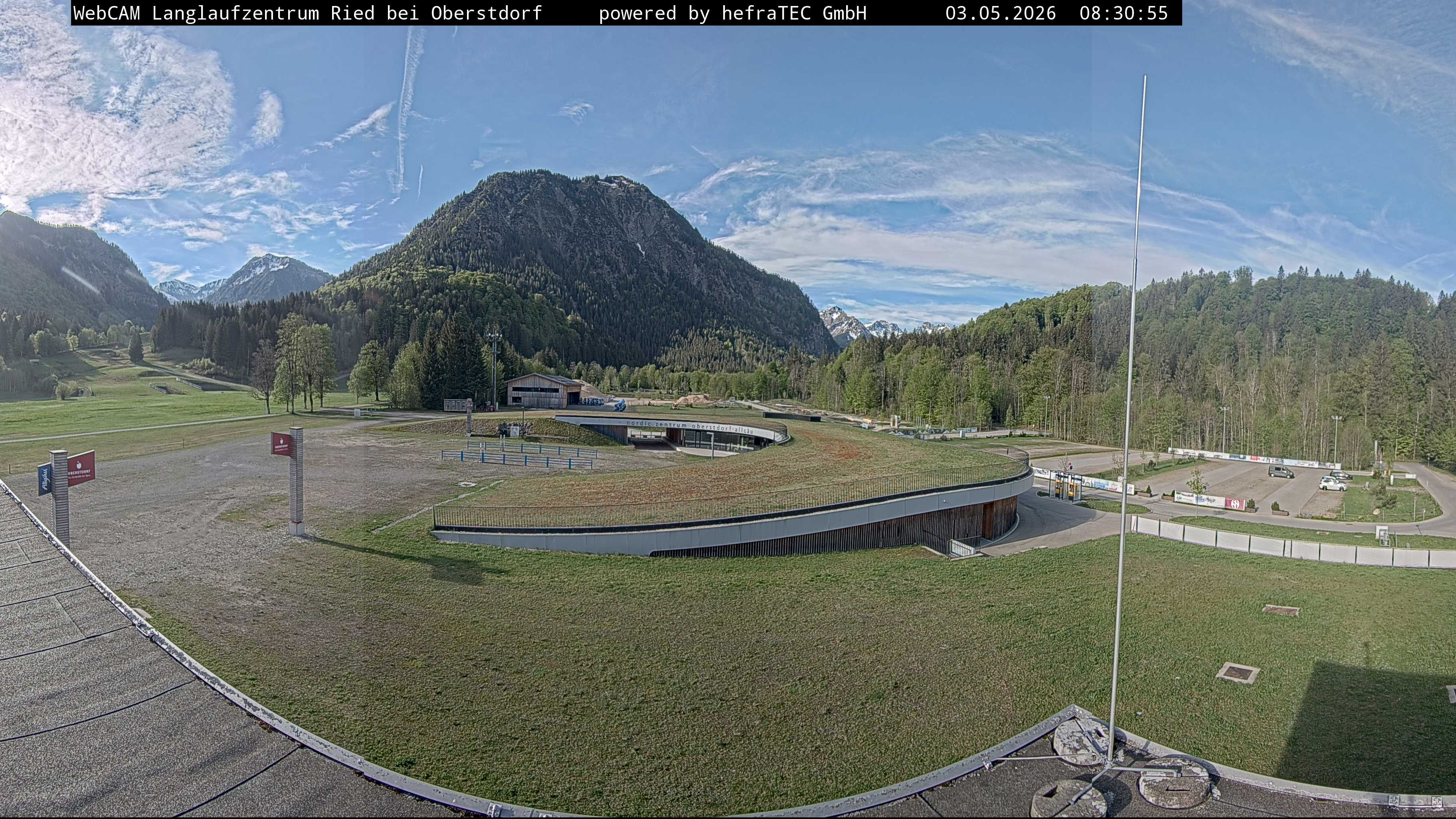 Archiv Foto Webcam Oberstdorf: Blick ins Langlaufstadion