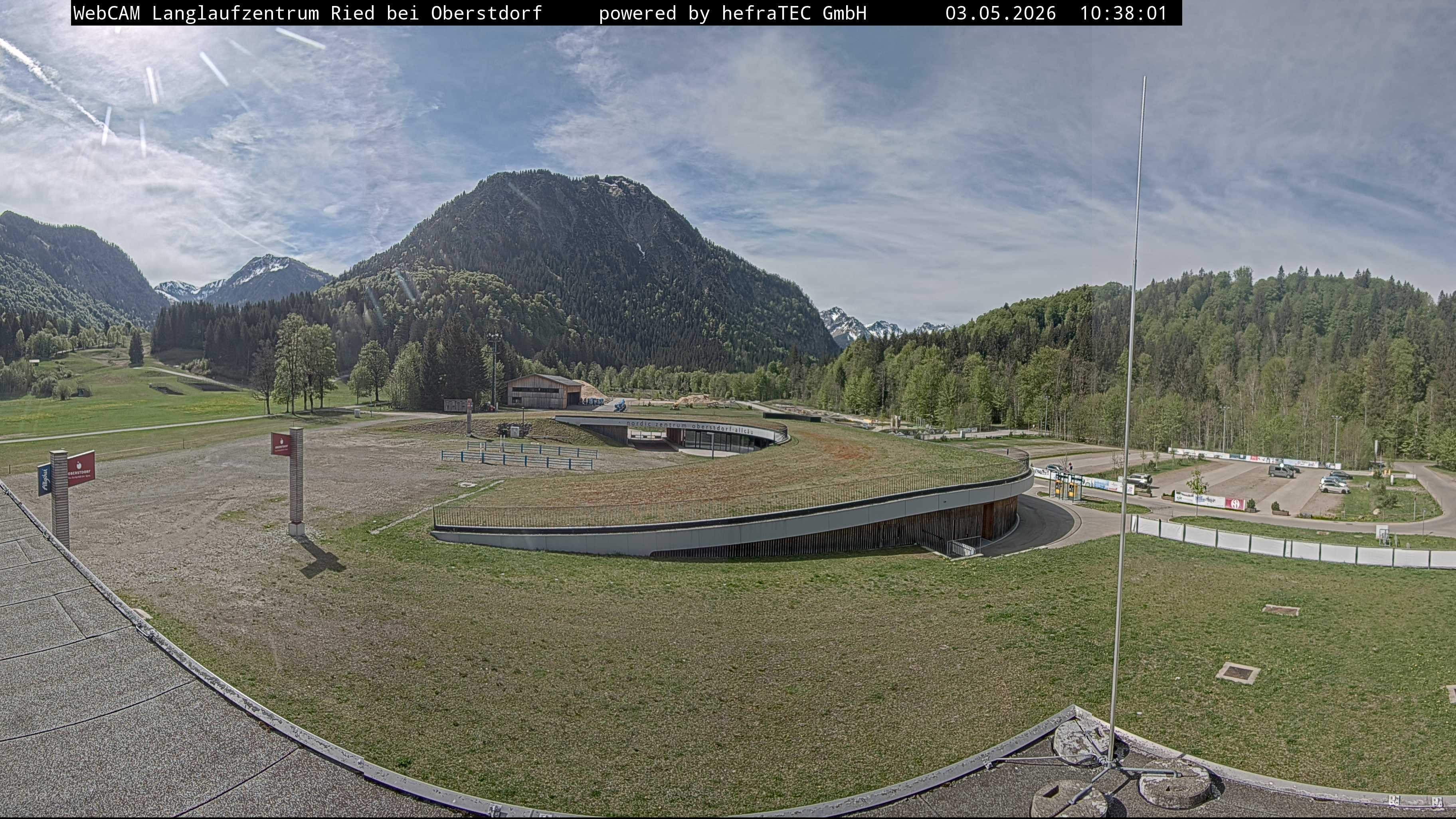 Archiv Foto Webcam Oberstdorf: Blick ins Langlaufstadion