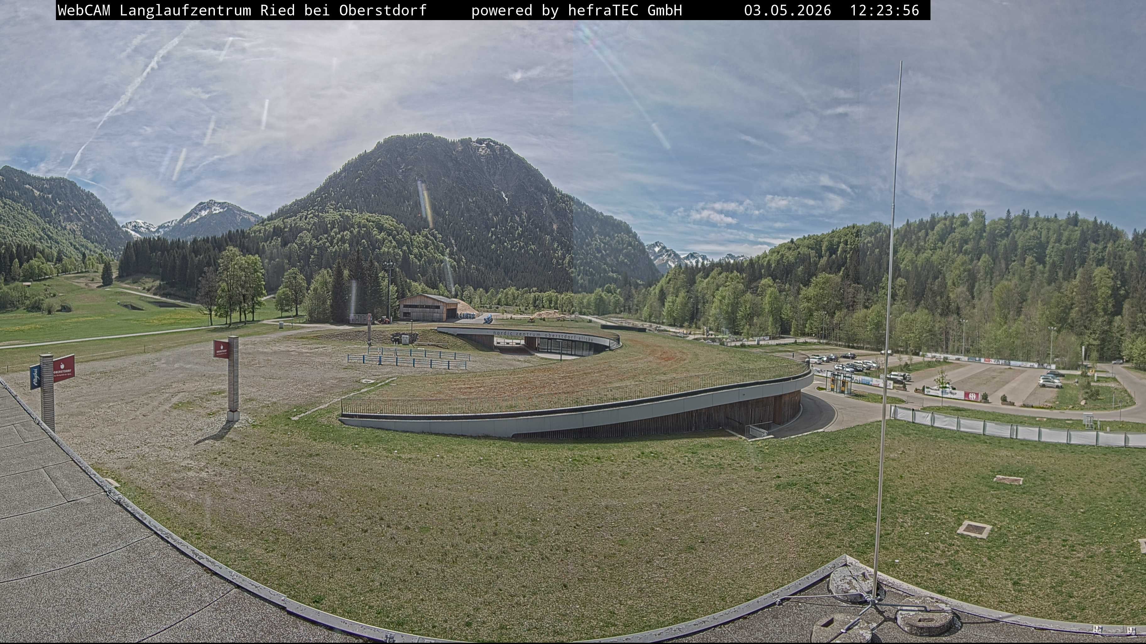 Archiv Foto Webcam Oberstdorf: Blick ins Langlaufstadion
