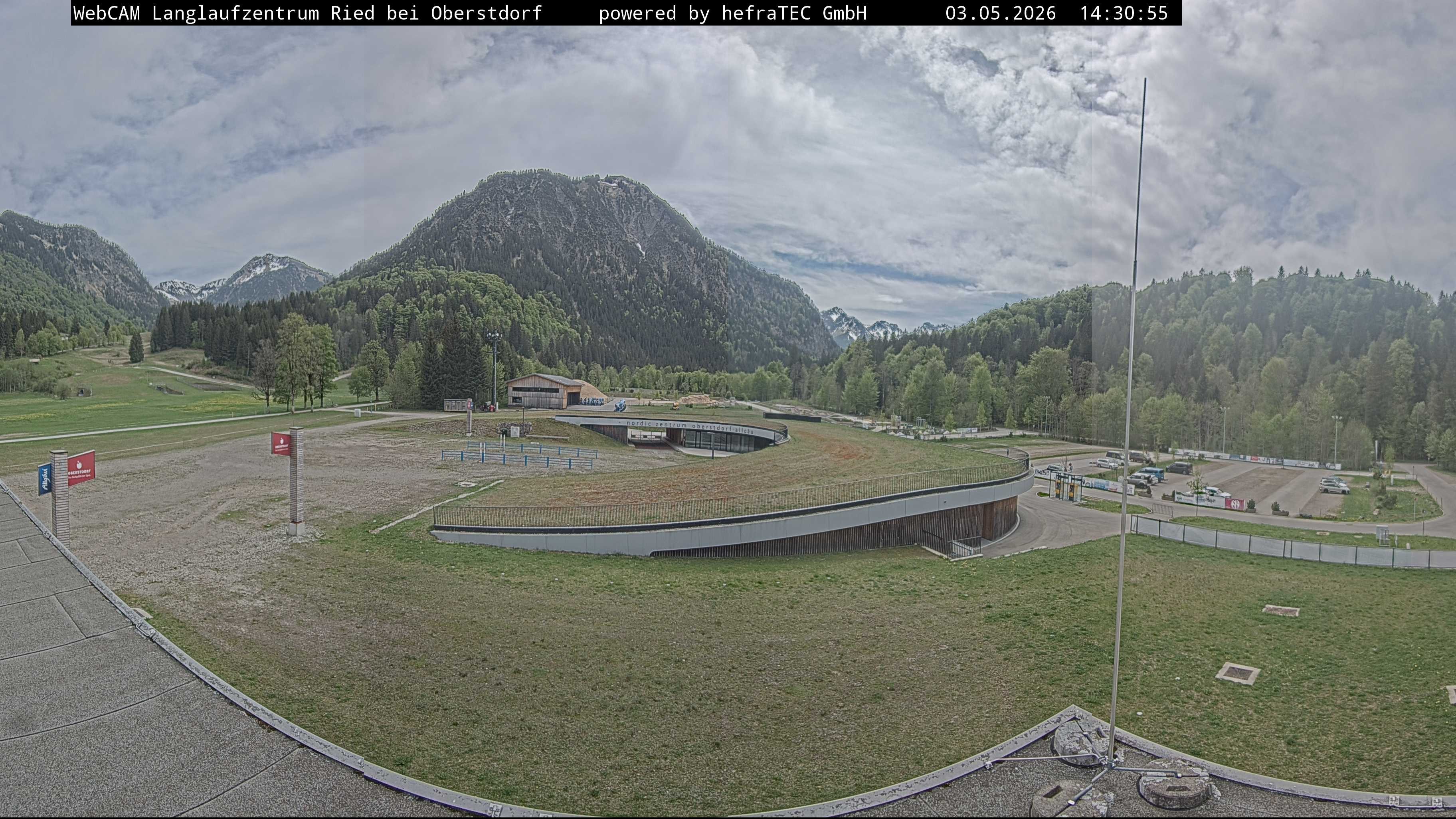 Archiv Foto Webcam Oberstdorf: Blick ins Langlaufstadion