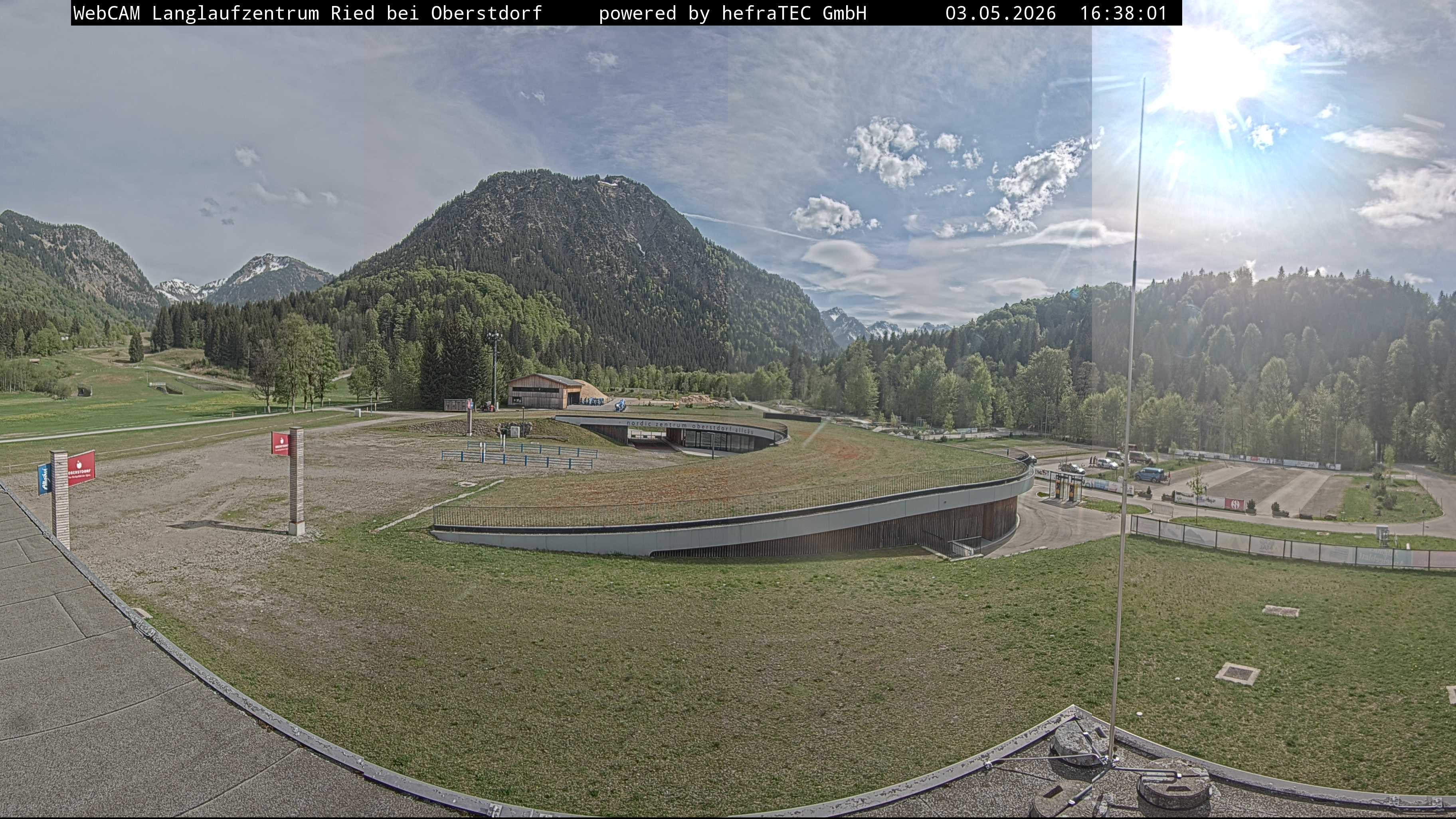 Archiv Foto Webcam Oberstdorf: Blick ins Langlaufstadion