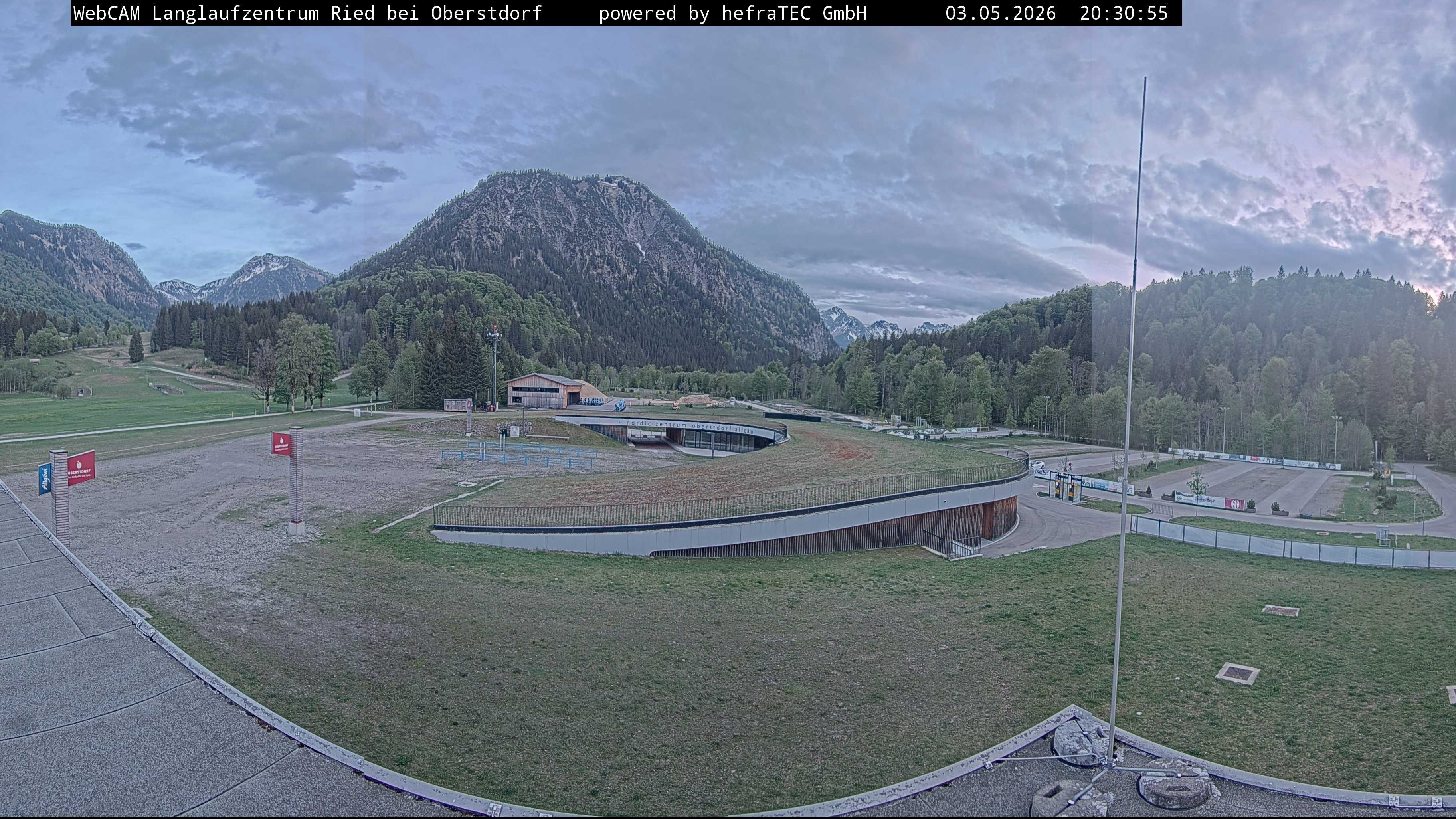 Archiv Foto Webcam Oberstdorf: Blick ins Langlaufstadion